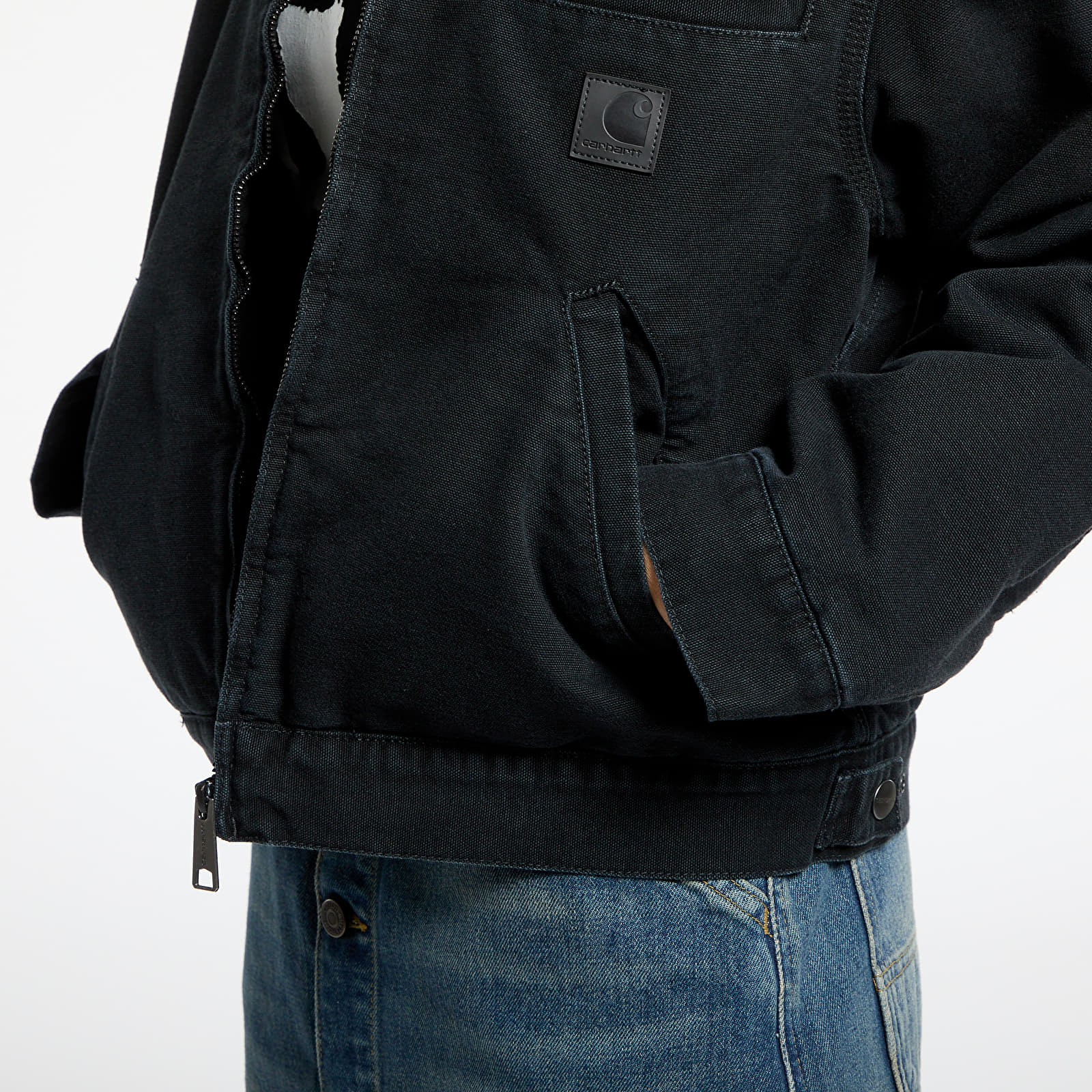 Dámské bundy Carhartt WIP W' Dayton Jacket Black Stone Canvas