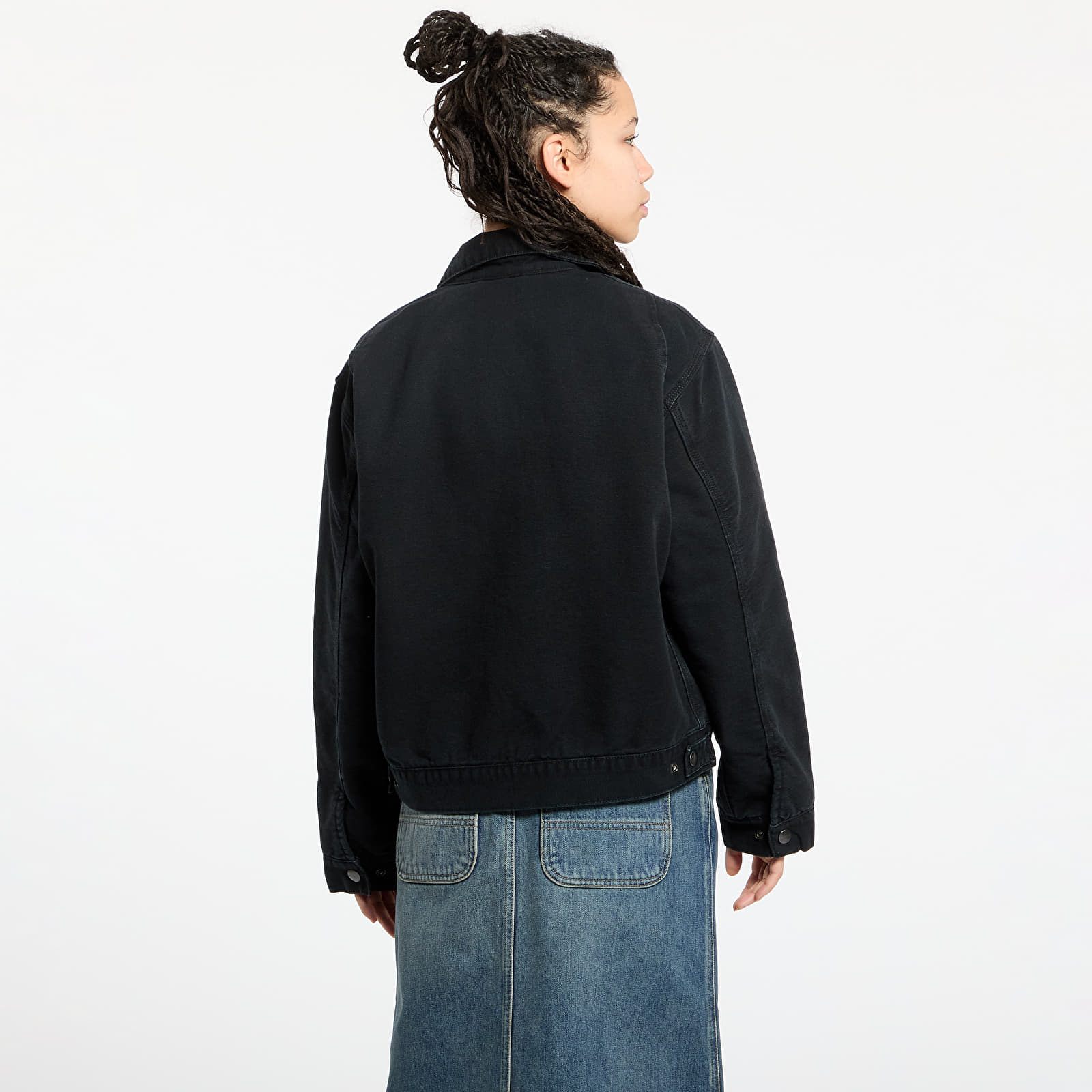Dámské bundy Carhartt WIP W' Dayton Jacket Black Stone Canvas