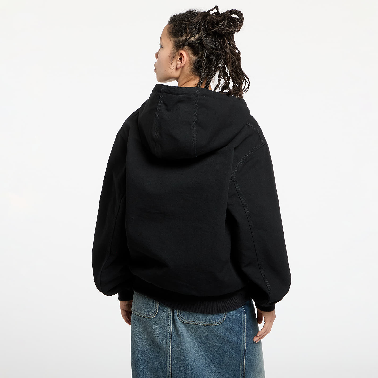 Pánské bundy Carhartt WIP OG Active Jacket UNISEX Black Rinsed
