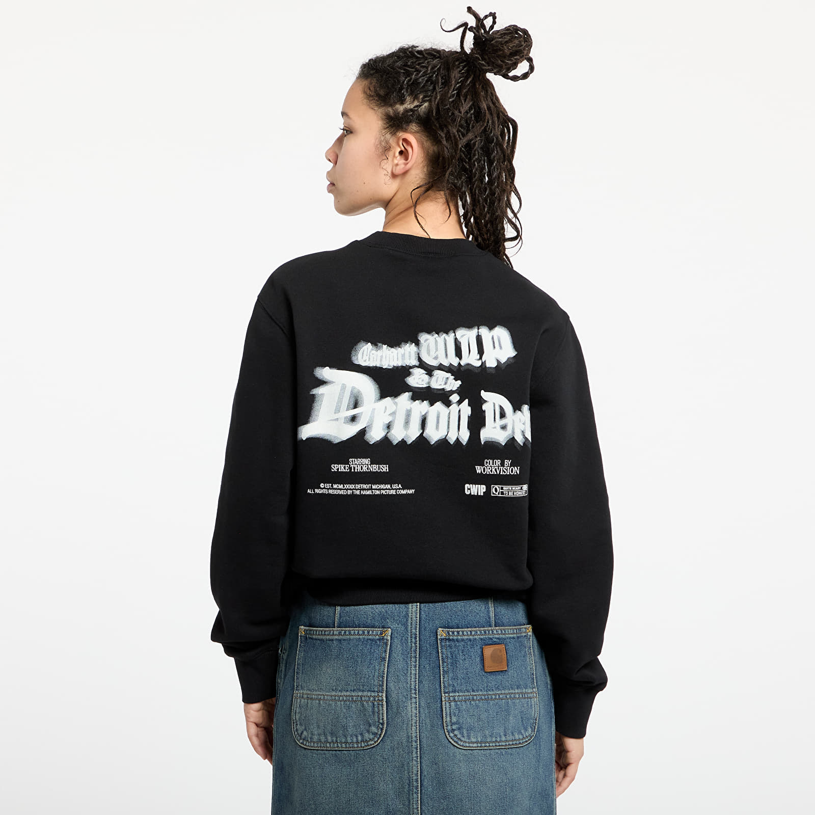 Heren sweatshirts Carhartt WIP Greatest Flicks Sweatshirt UNISEX Black