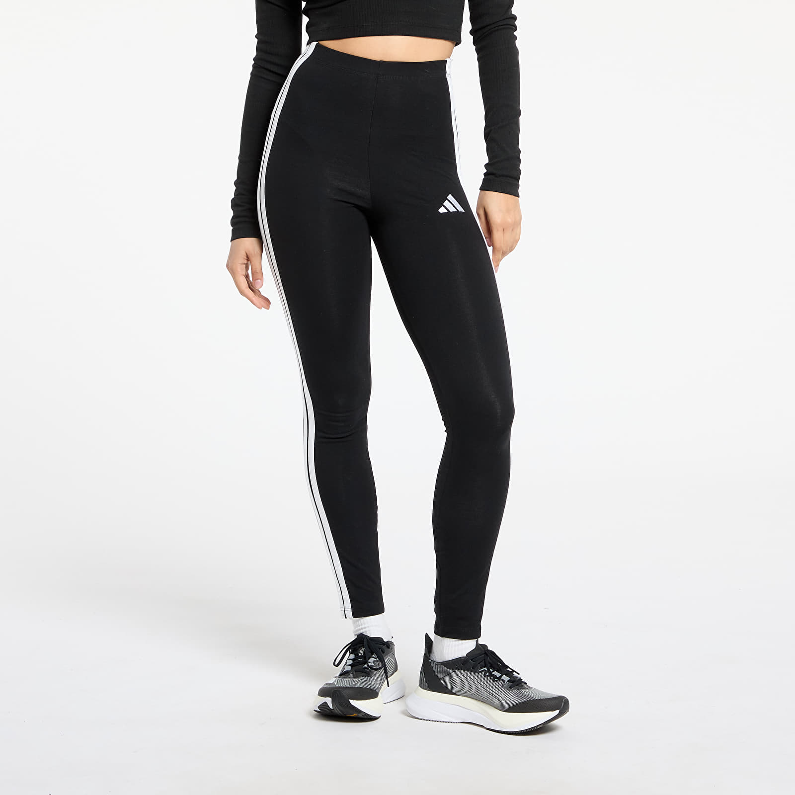 Leggings adidas Essentials 3-Stripes Cotton Leggings Black/ White