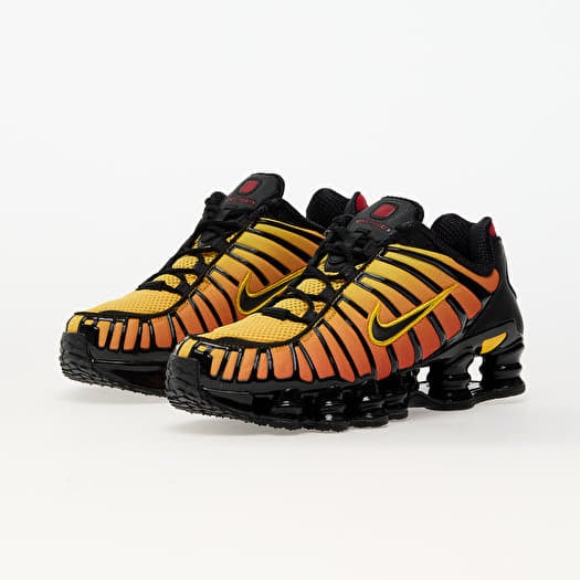 Scarpe e scarpe da ginnastica da uomo Nike Shox Tl Black Black Amarillo University Red Queens
