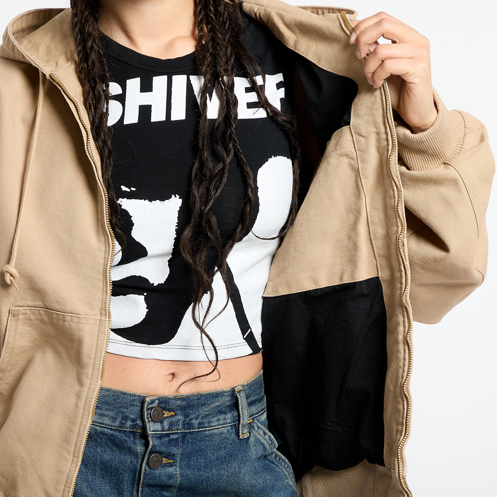 Meeste jakid Carhartt WIP OG Active Jacket UNISEX Dusty H Brown Rinsed