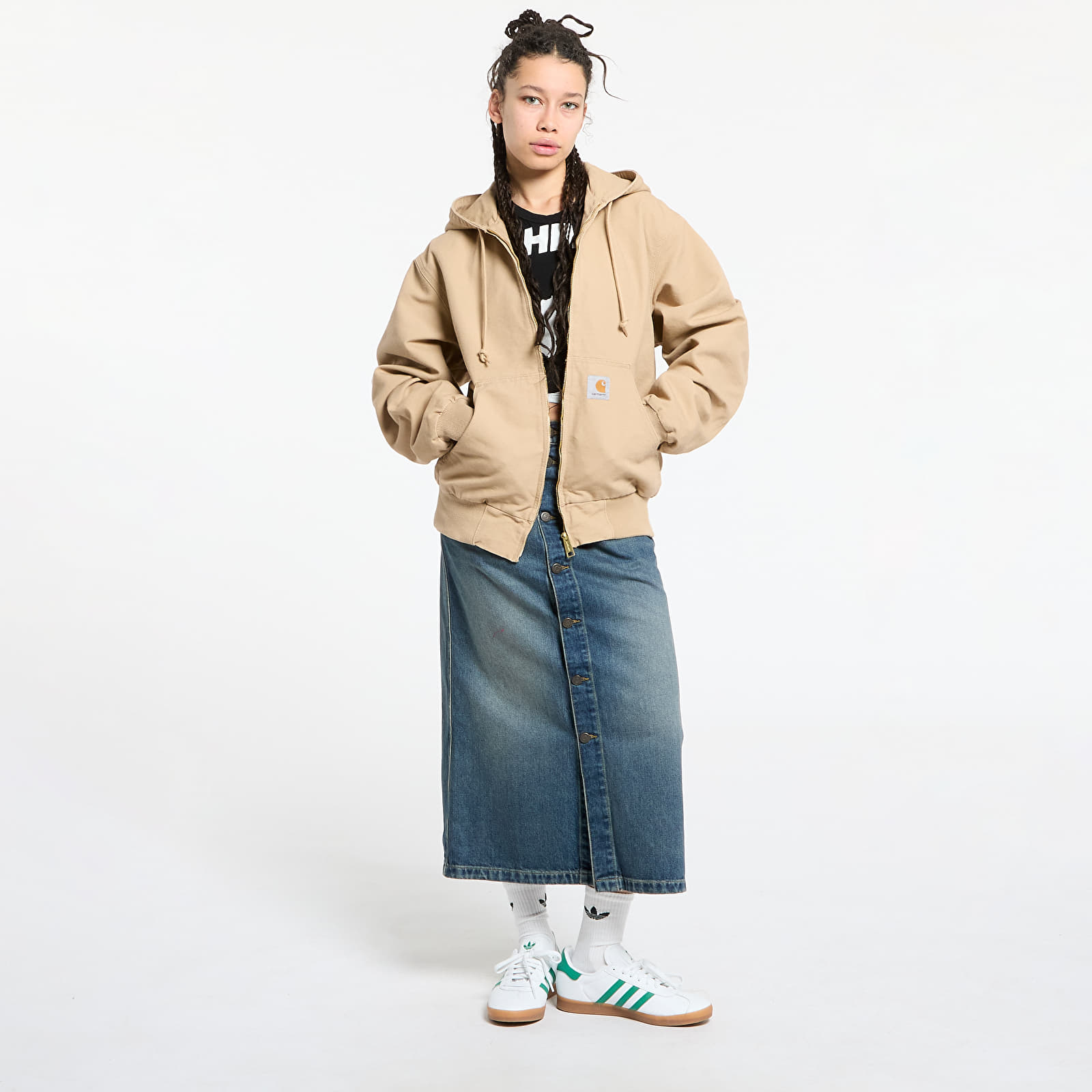Meeste jakid Carhartt WIP OG Active Jacket UNISEX Dusty H Brown Rinsed