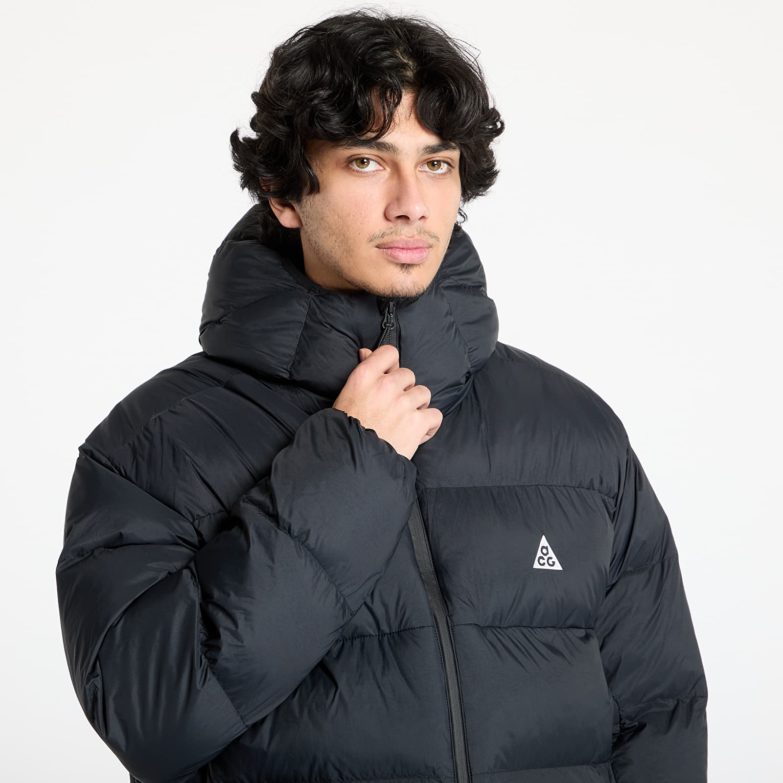 Joped Nike ACG "Lunar Lake" Puffer Men's Therma-FIT ADV Loose Hooded Jacket Black/ Black/ Summit White