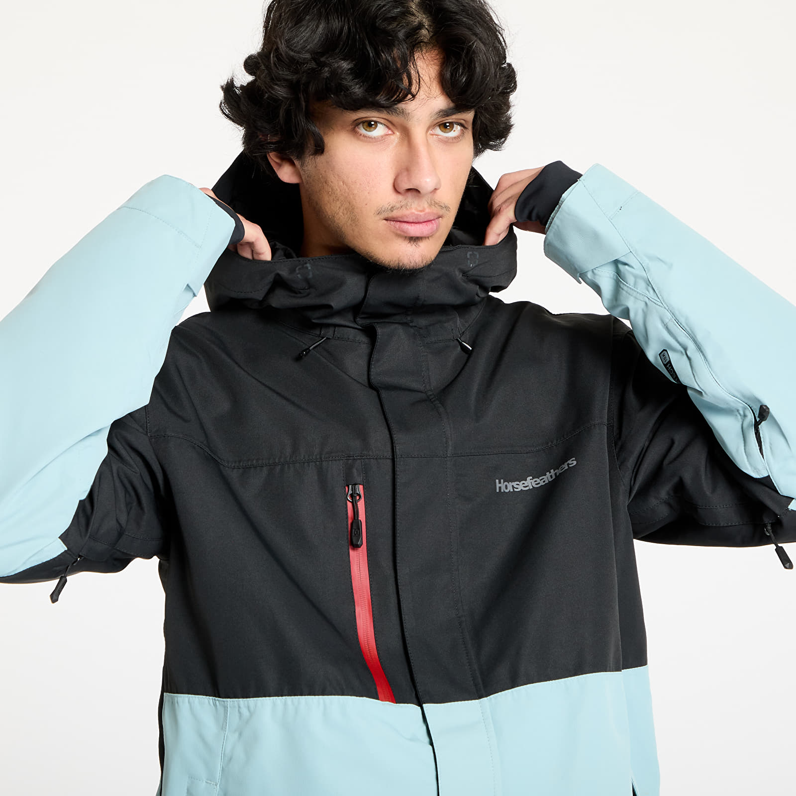 Meeste jakid Horsefeathers Track Jacket Black/ Blue Haze
