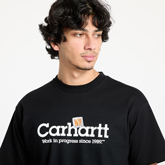 【送料&関税込】Carhartt S/s Label Script T-shirt Carhartt WIP Label Script T-Shirt | Black - ﻿﻿I034421_89_XX