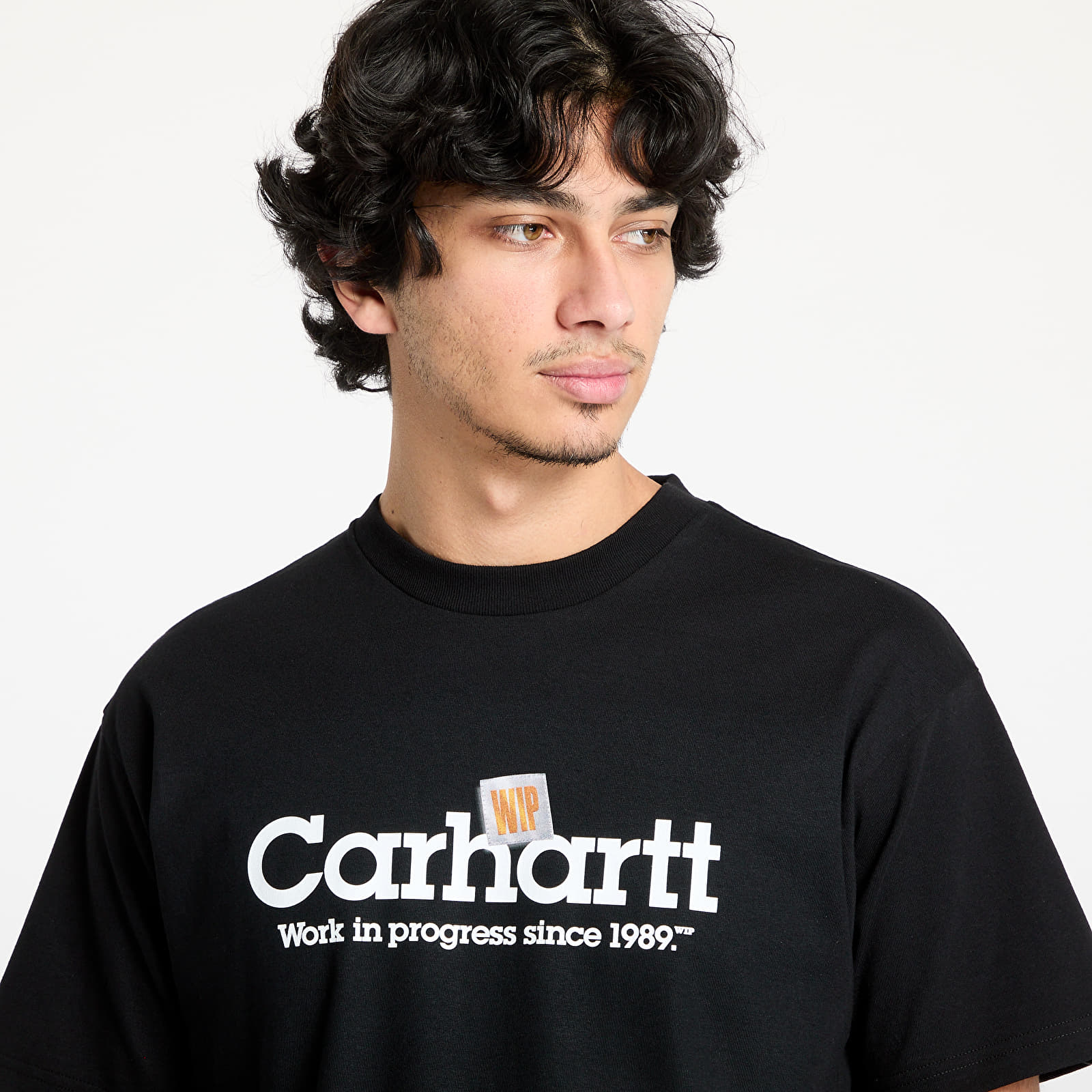 Camisetas hombre Carhartt WIP S/S Label Script T-Shirt UNISEX Black