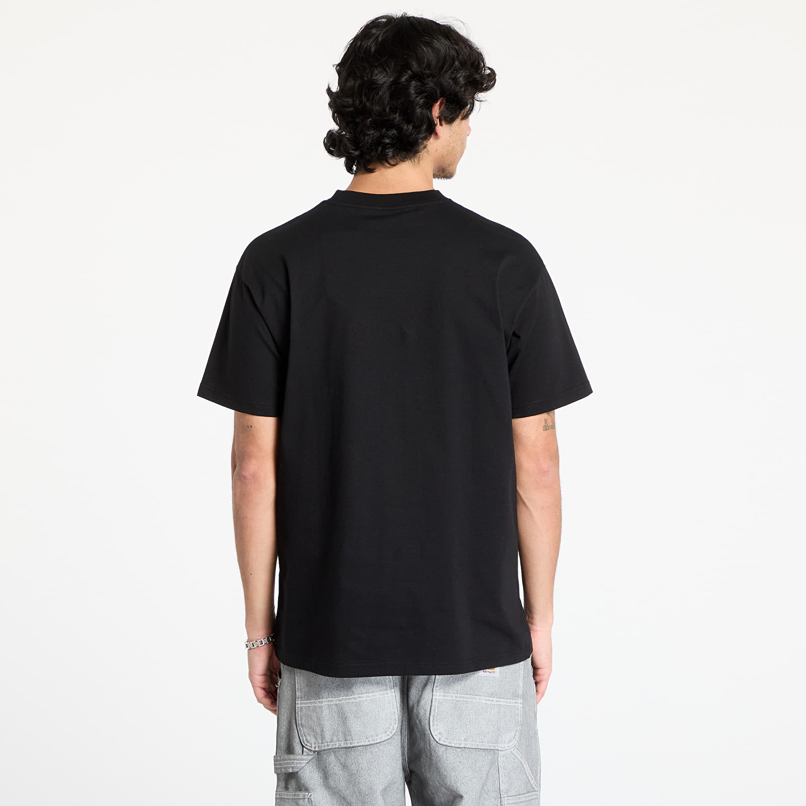 Camisetas hombre Carhartt WIP S/S Label Script T-Shirt UNISEX Black