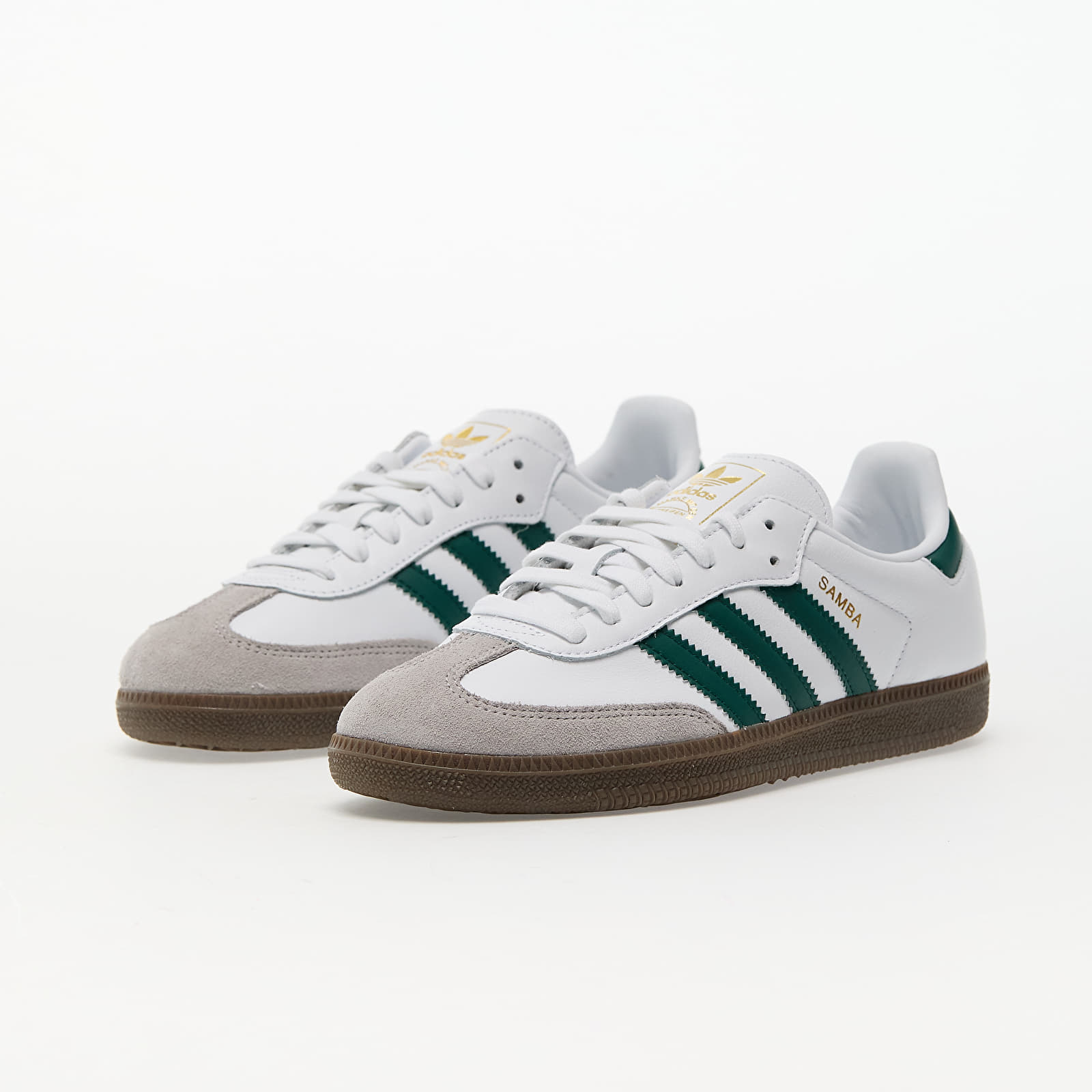 Încălțăminte și sneakerși pentru bărbați adidas Samba Og Ftwr White/ Collegiate Green/ Clear Granite