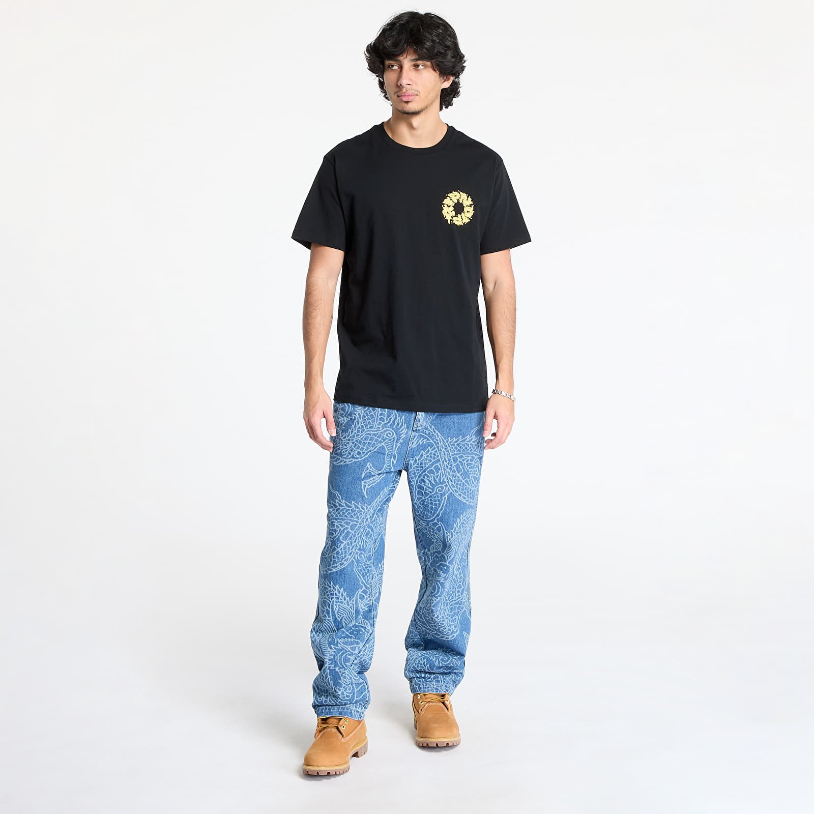 Moške majice RIPNDIP Burn In Heck Tee Black