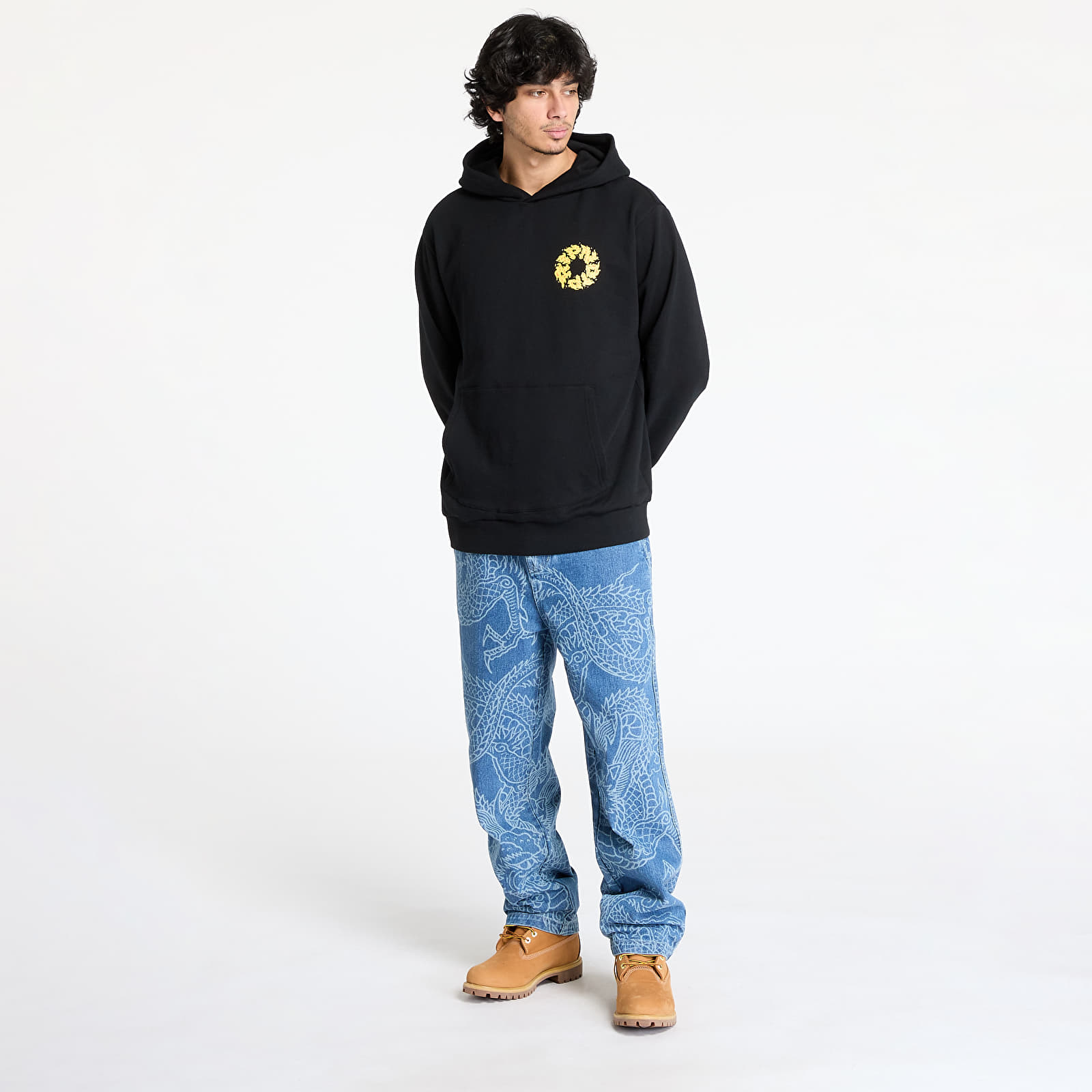 Herren-Sweatshirts RIPNDIP Burn In Heck Hoodie Black