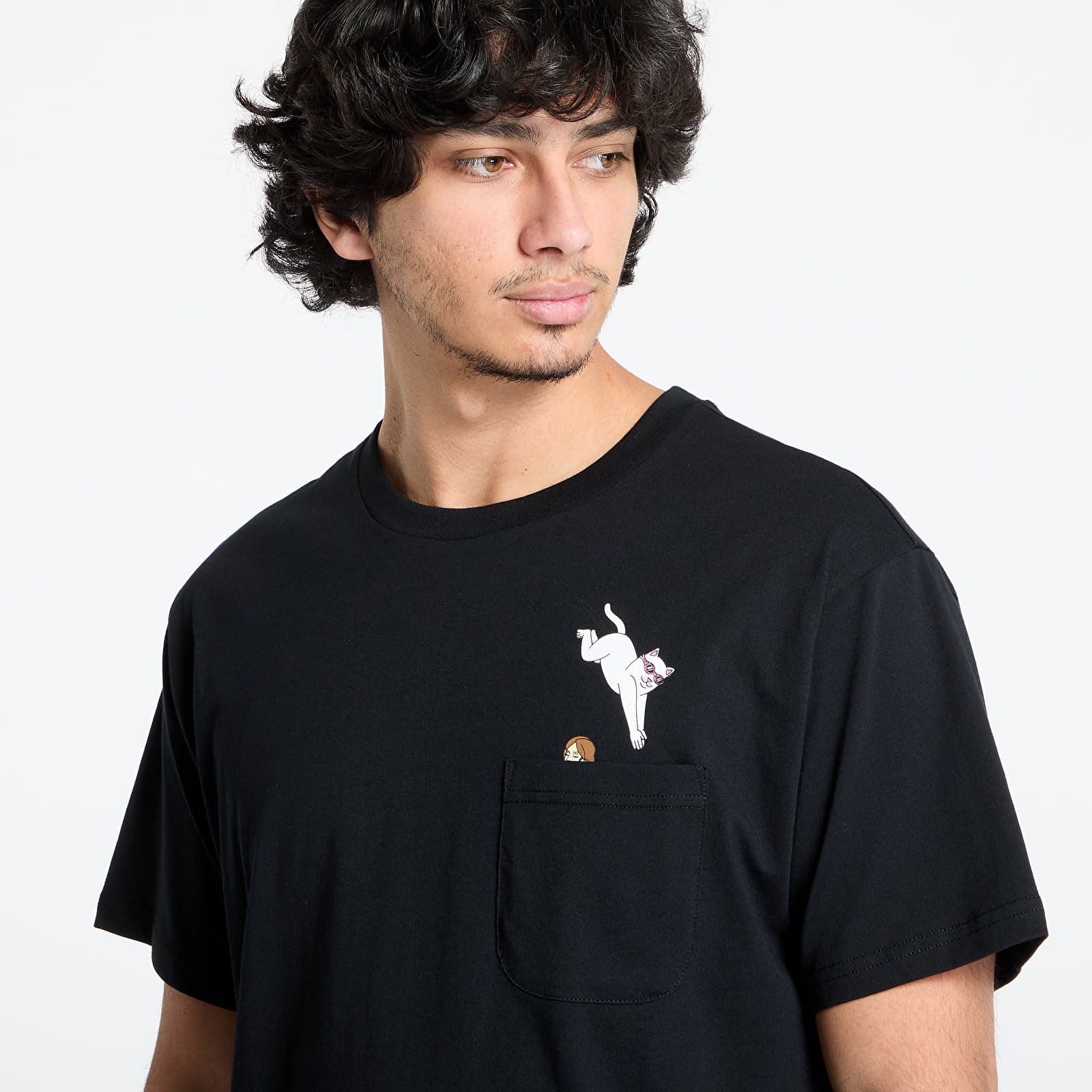 Men's T-shirts RIPNDIP Jumpin In Pocket Tee Black