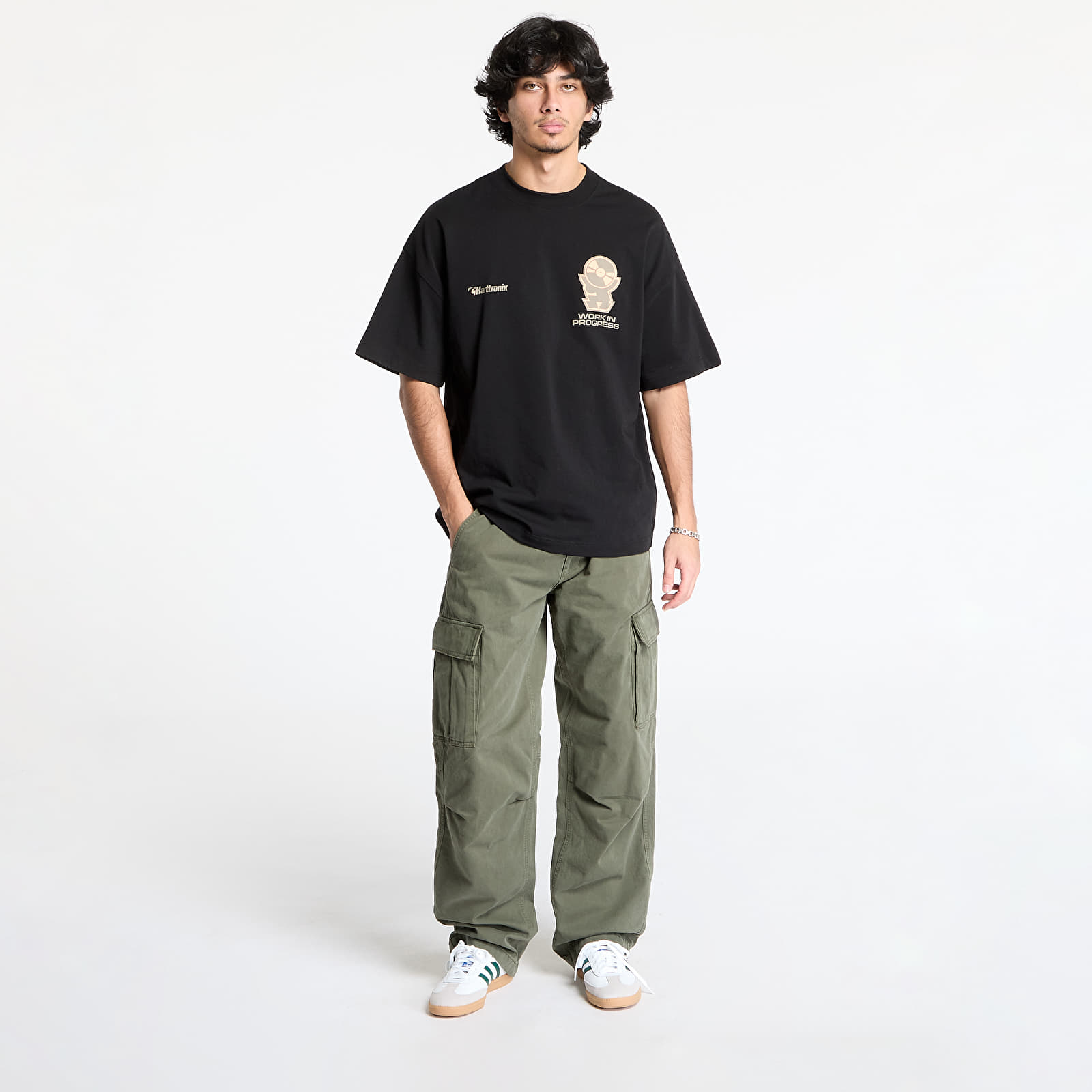 Spodnie męskie Tommy Jeans Jaimie Cotton Cargo Pants Green