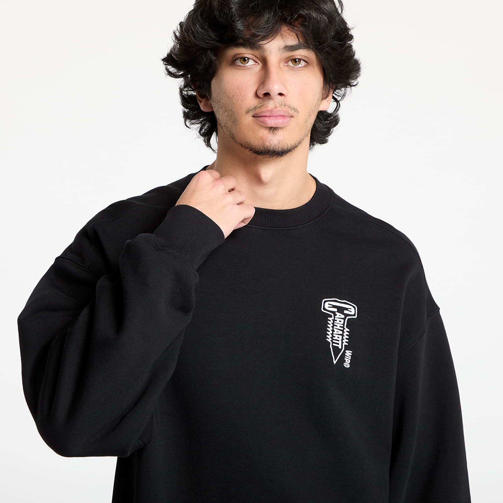 Herren-Sweatshirts Carhartt WIP Cross Screw Sweat UNISEX Black/ White