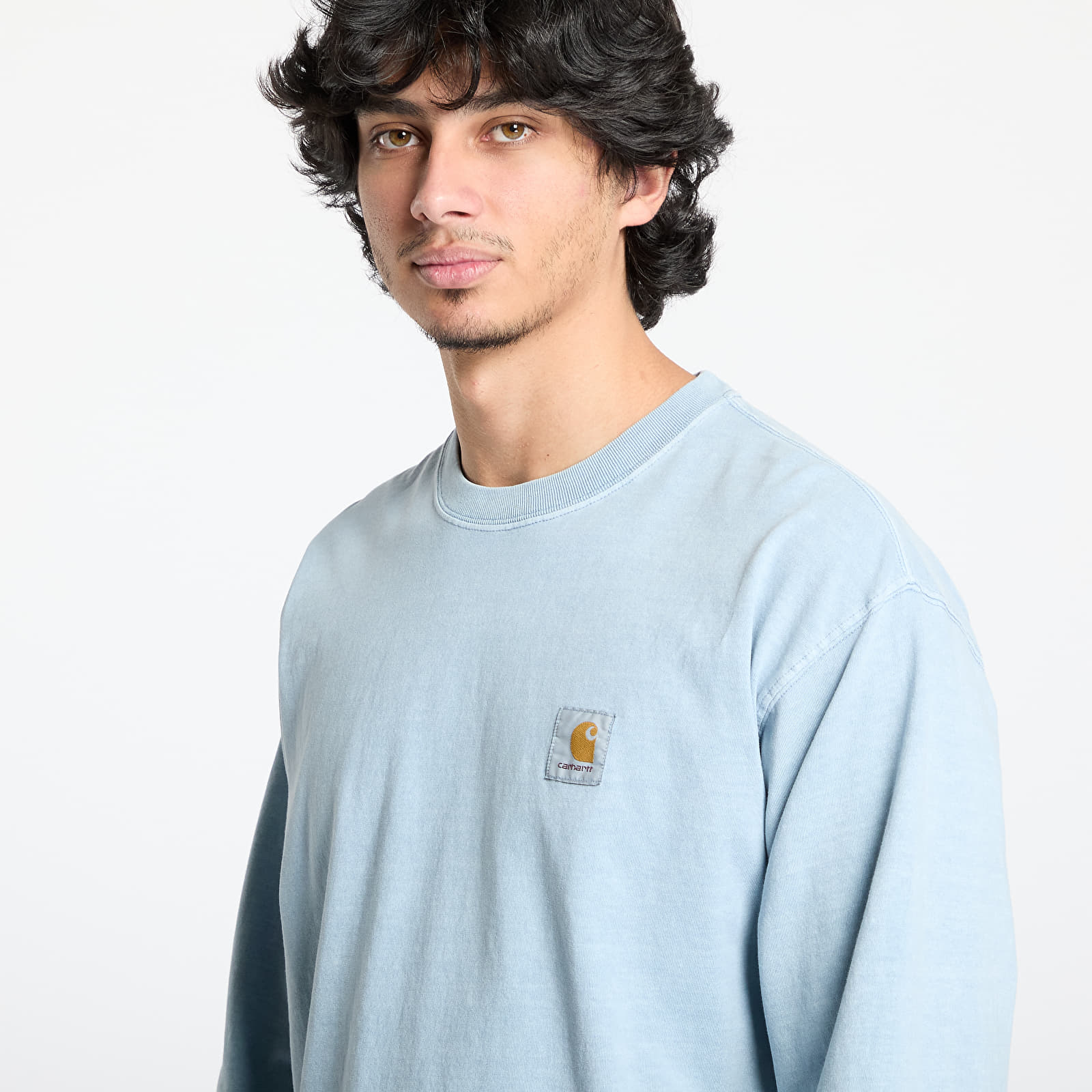 T-särgid Carhartt WIP L/S Vista T-Shirt UNISEX Dusty Ice Garment Dyed