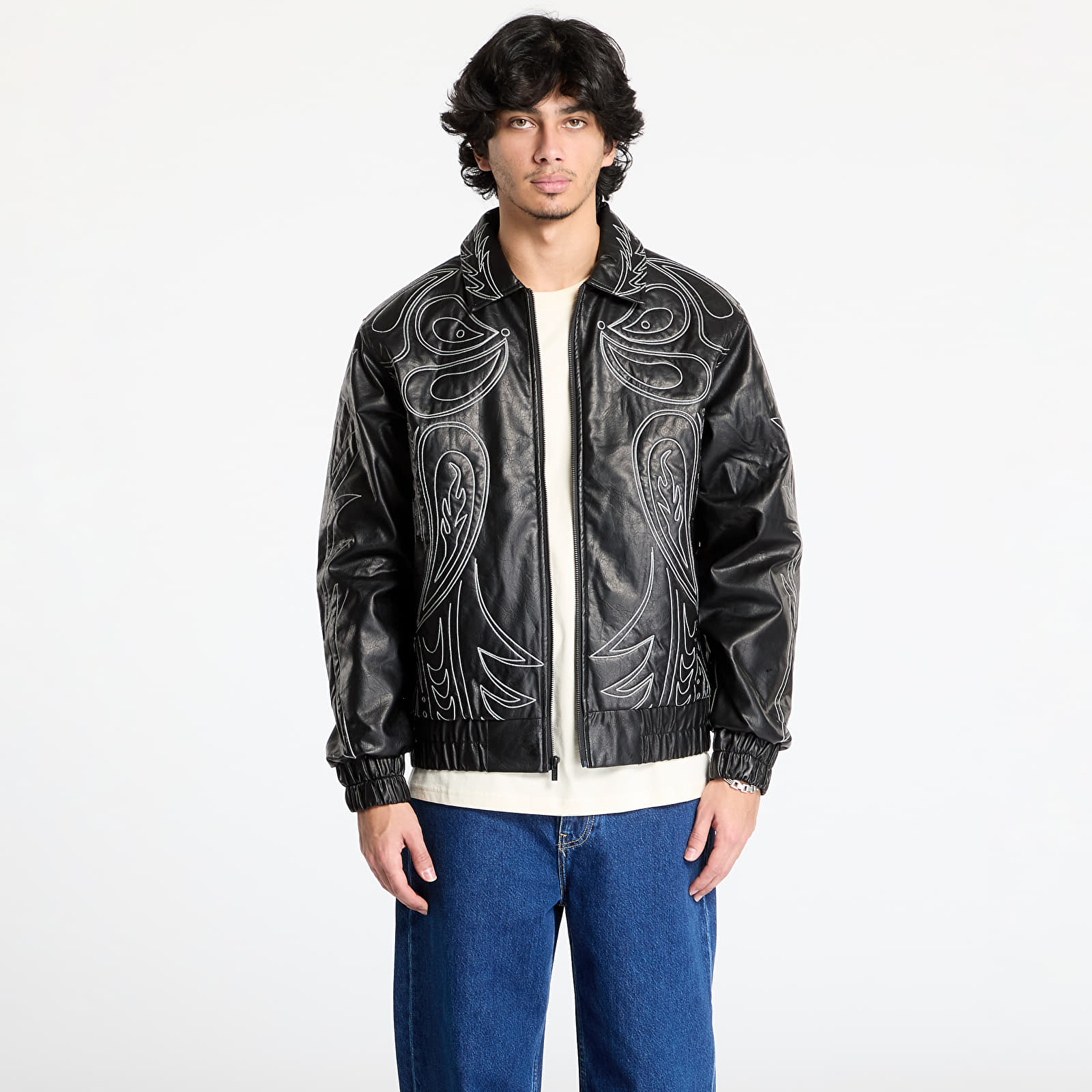 Men's jackets RIPNDIP Howdy Leather Jacket Black