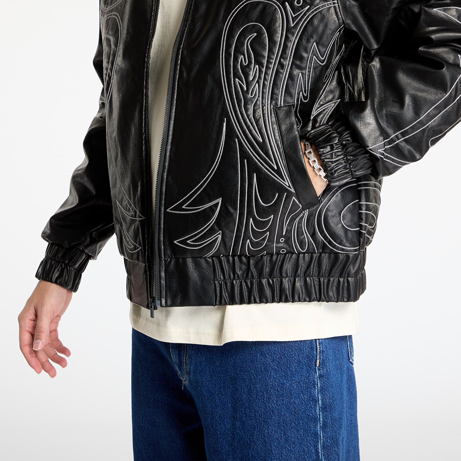Men's jackets RIPNDIP Howdy Leather Jacket Black