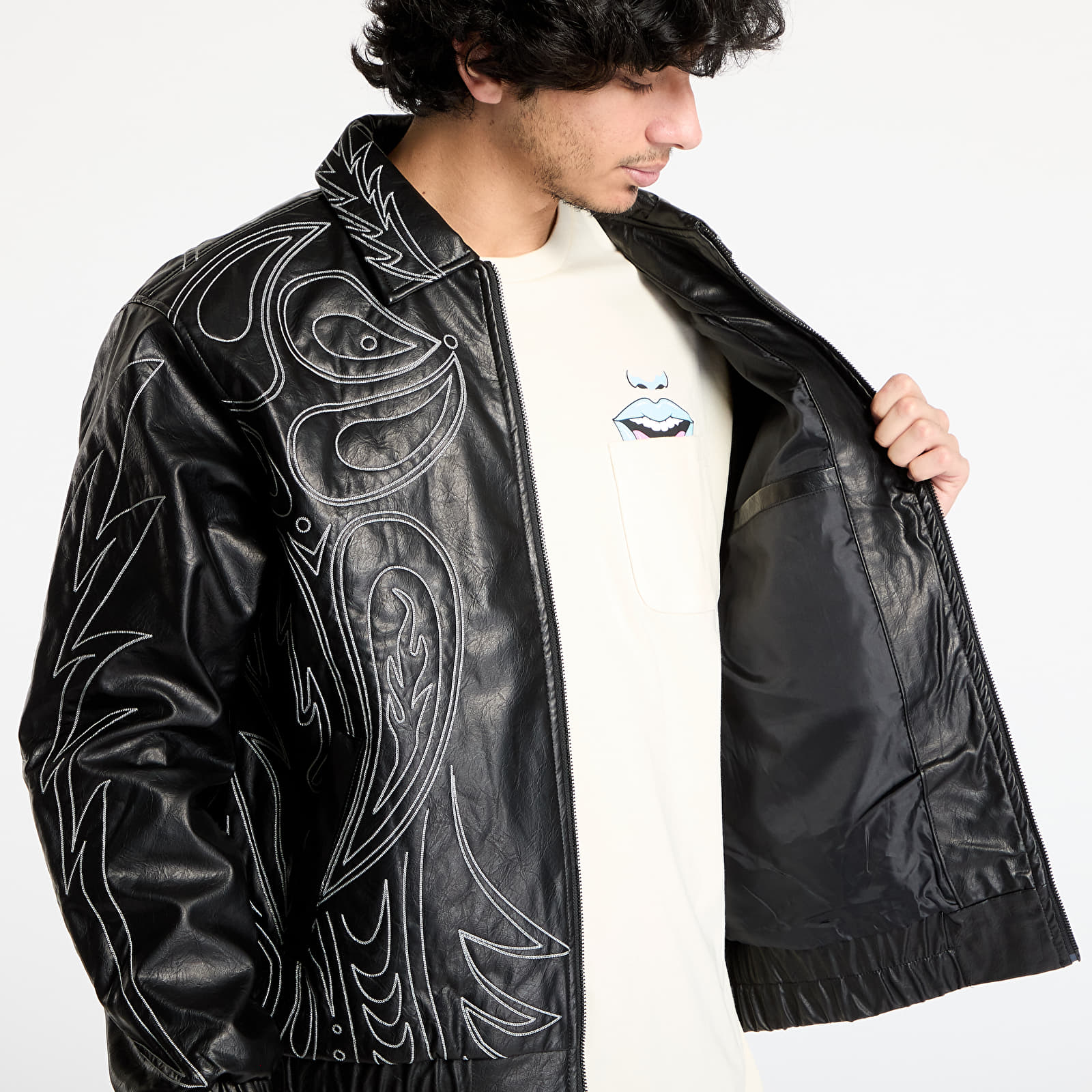 Men's jackets RIPNDIP Howdy Leather Jacket Black