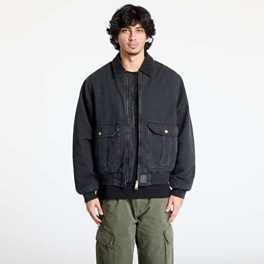 Carhartt WIP Stanton Jacket UNISEX Black/ Black Stone Washed | Queens