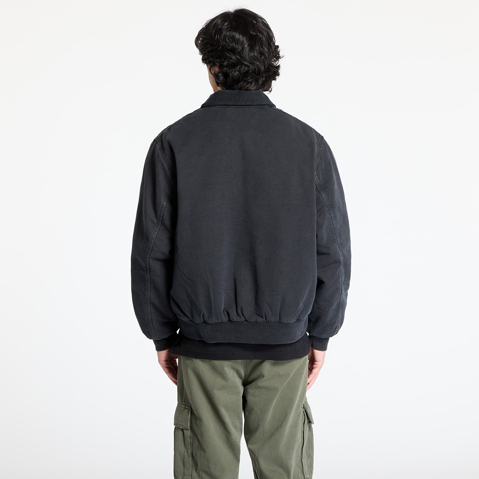 Jacken Carhartt WIP Stanton Jacket UNISEX Black/ Black Stone Washed