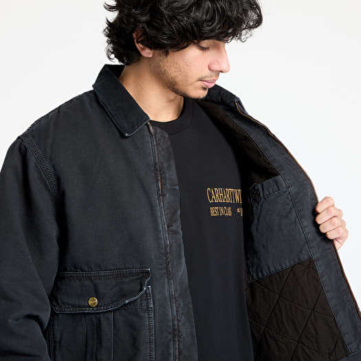 Carhartt WIP Stanton Jacket UNISEX Black/ Black Stone Washed | Queens