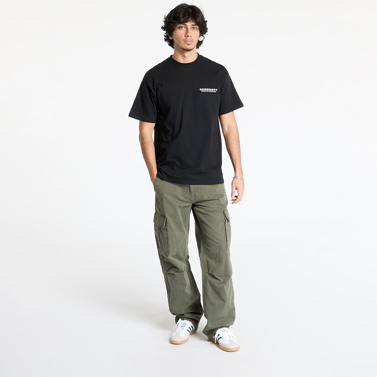 Men's T-shirts Carhartt WIP S/S Runaway T-Shirt UNISEX Black/ Wax