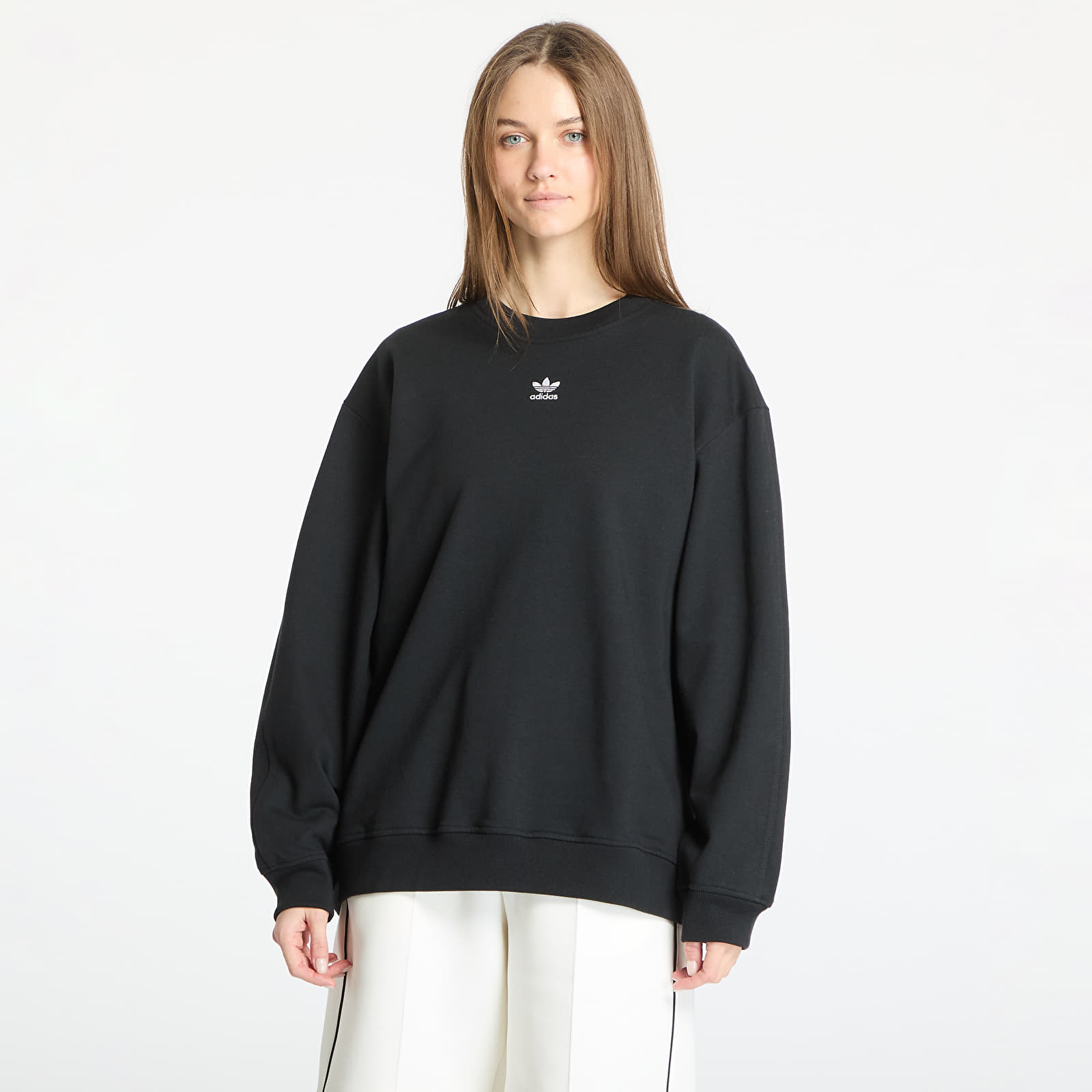 Women's Sweatshirts adidas Essentials Oversized French Terry Sweatshirt Black