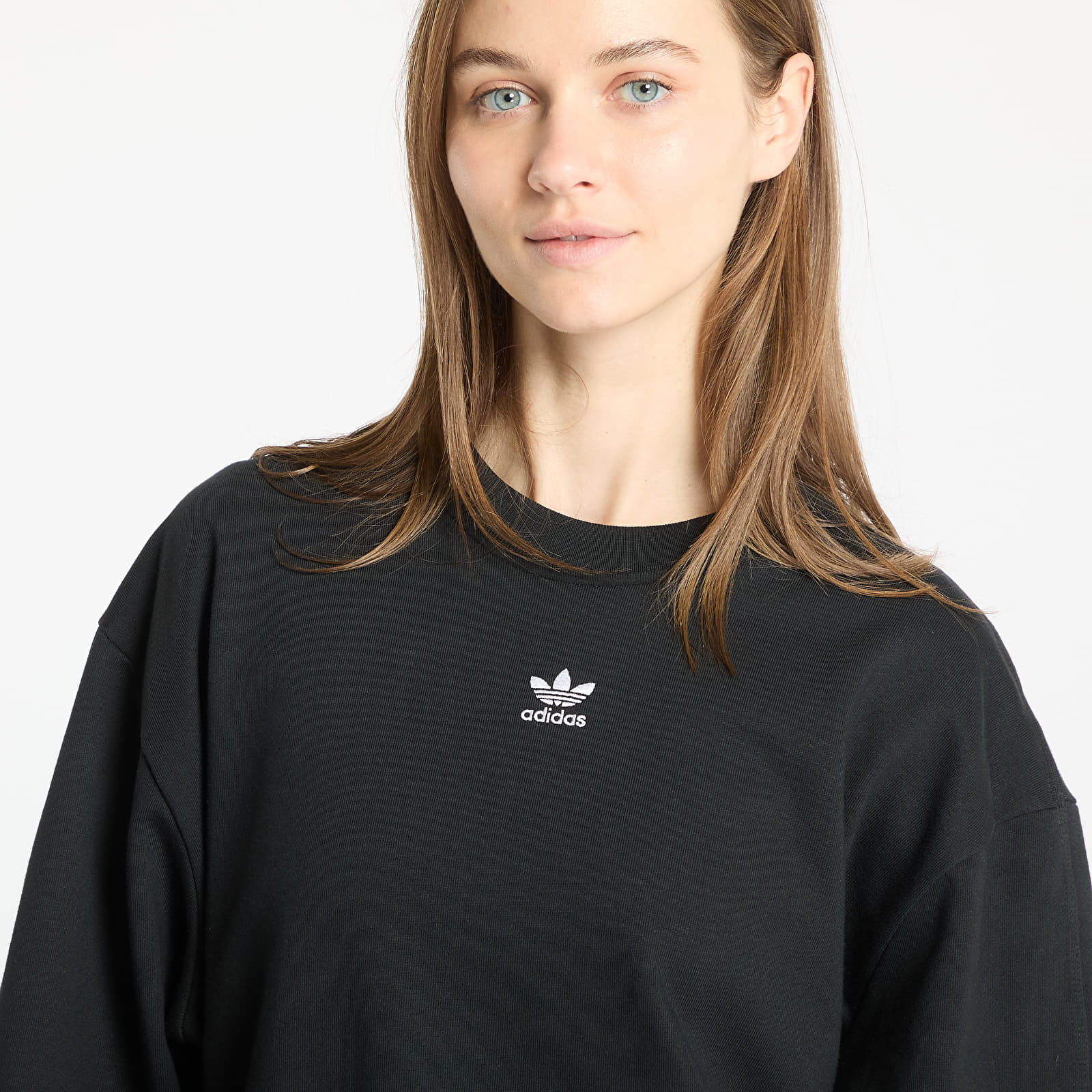 Women's Sweatshirts adidas Essentials Oversized French Terry Sweatshirt Black