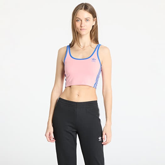 adidas Adicolor 3 Stripes Bra Top Semi Pink Spark/ Blue