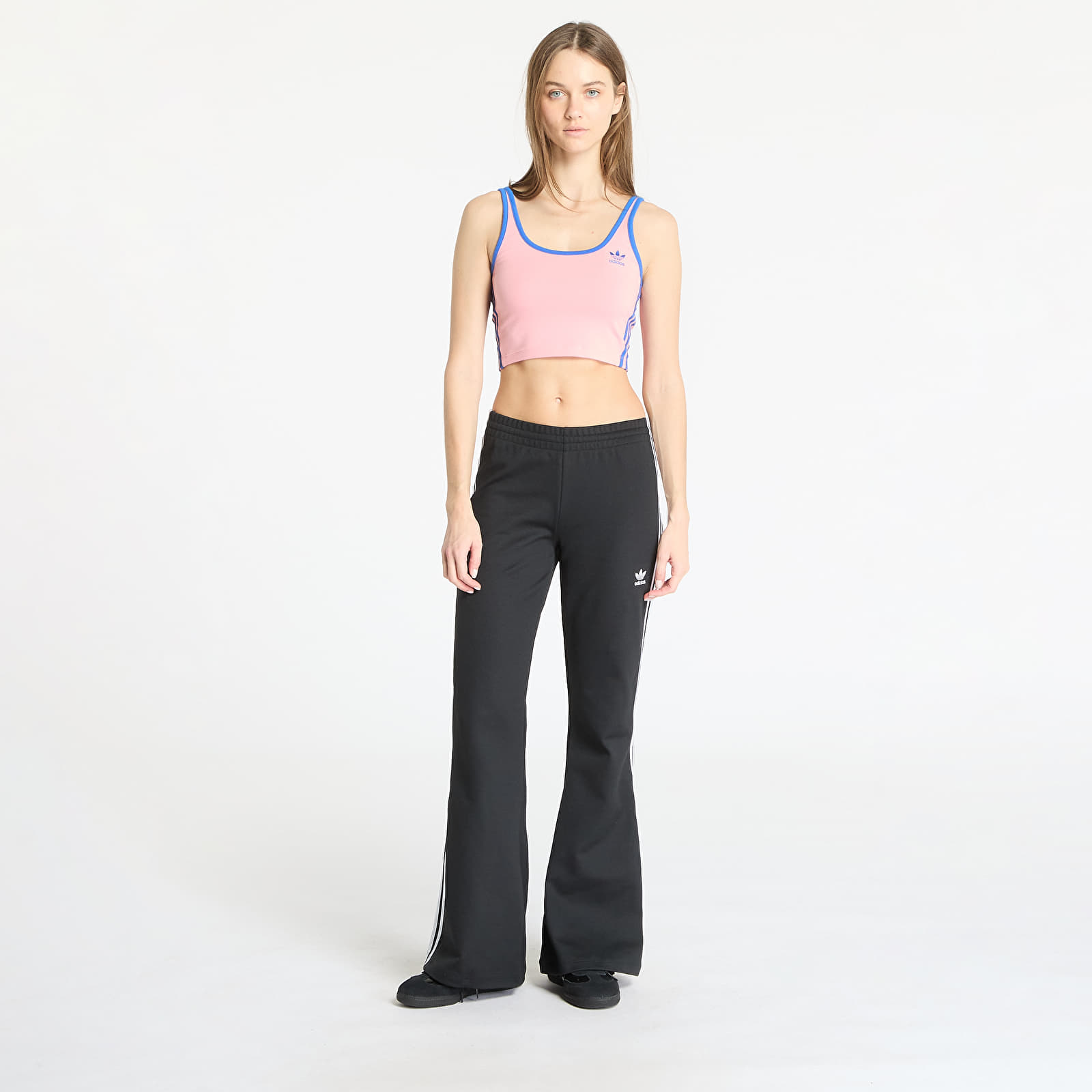 Naiste topsid adidas Adicolor 3 Stripes Bra Top Semi Pink Spark/ Blue