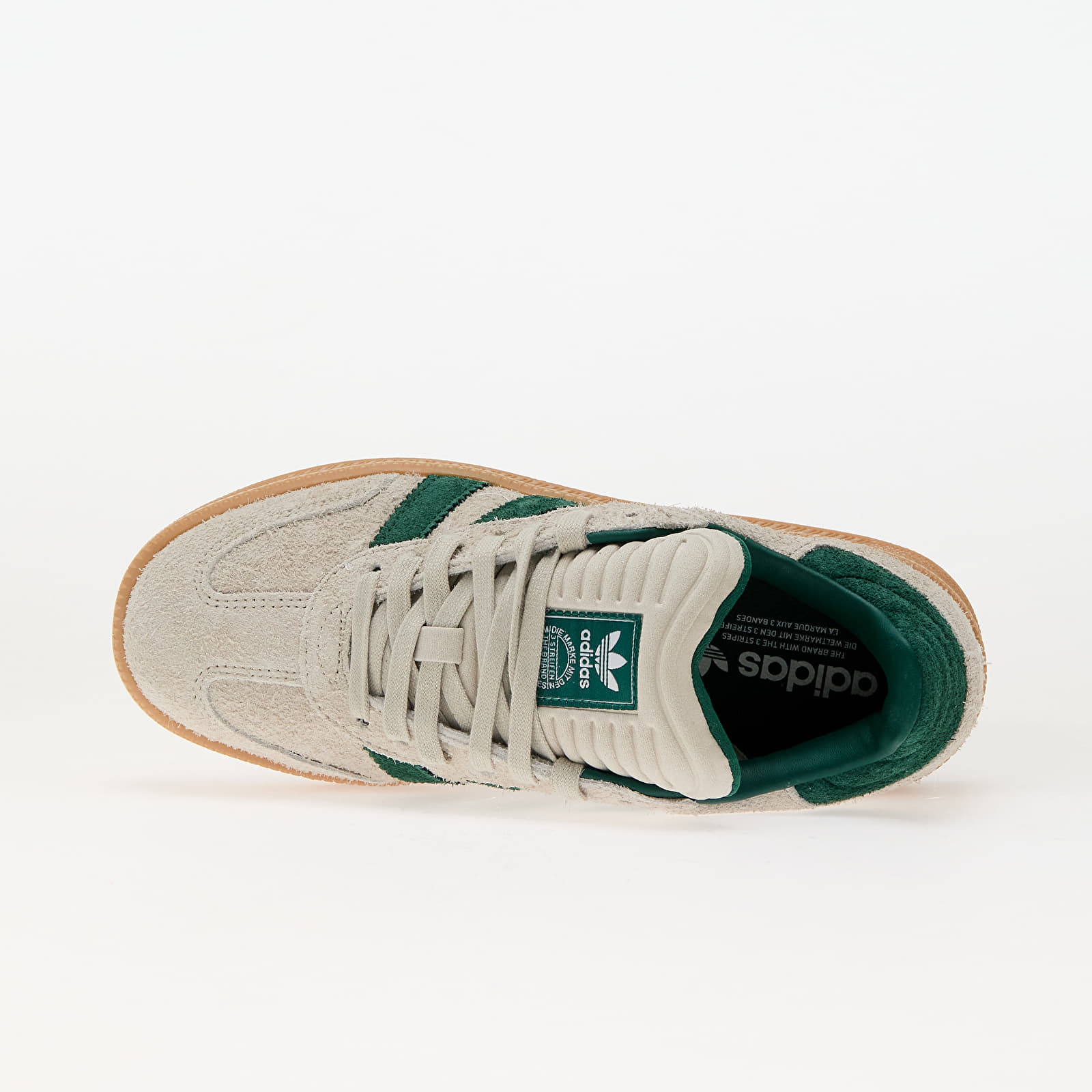 Baskets et chaussures pour hommes adidas Samba Xlg Putty Grey/ Collegiate Green/ Gum 3