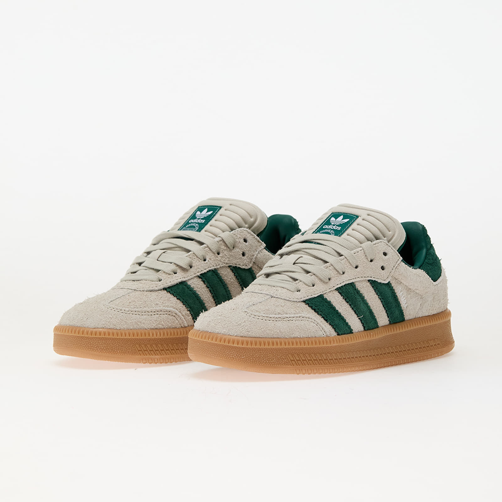 Baskets et chaussures pour hommes adidas Samba Xlg Putty Grey/ Collegiate Green/ Gum 3
