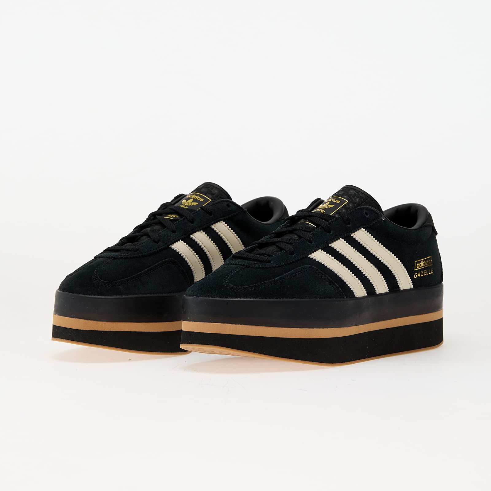 Damesschoenen adidas Gazelle Stack W Core Black/ Cream White/ Gum 3