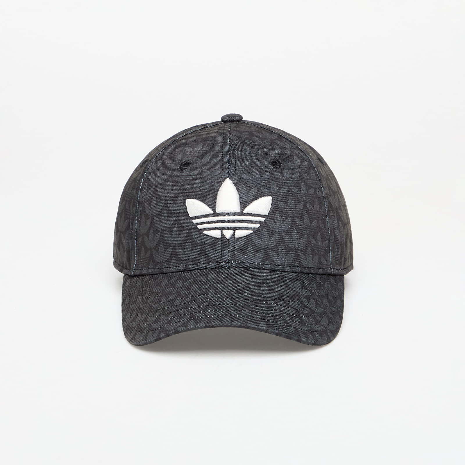 Mütsid adidas Trefoil Monogram Cap Black/ Cloud White