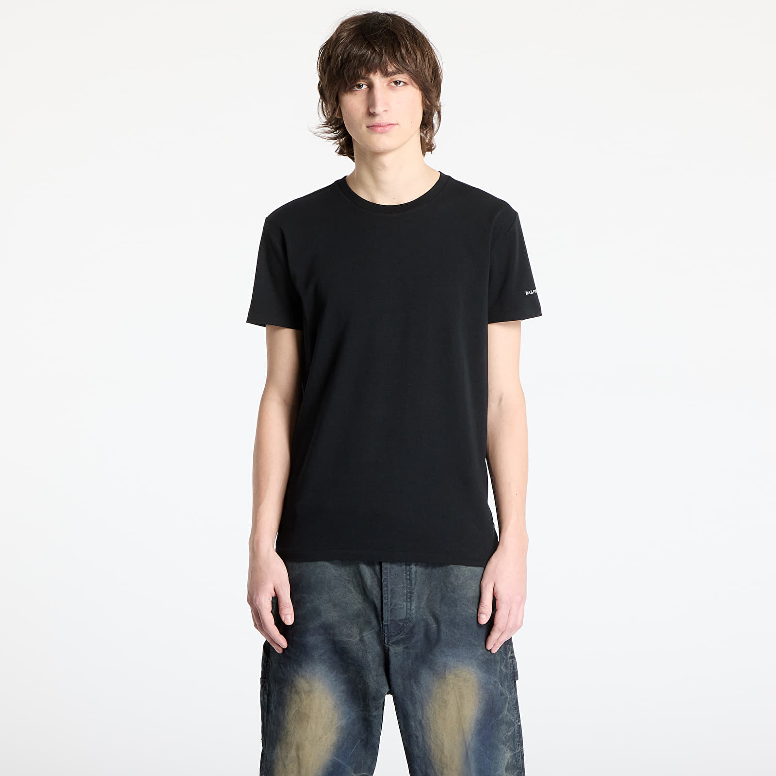 Мъжки тениски Ralph Lauren S/S Crew Undershirt 3-Pack Black