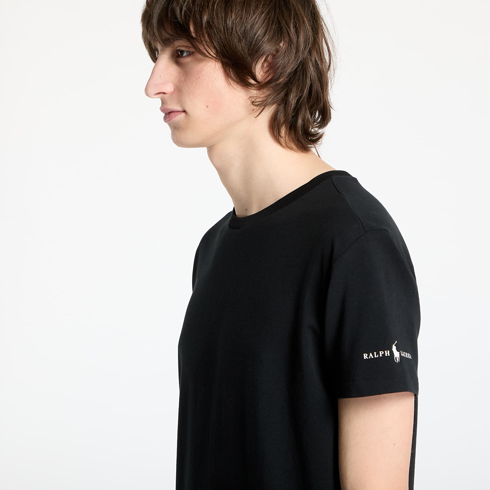 Мъжки тениски Ralph Lauren S/S Crew Undershirt 3-Pack Black