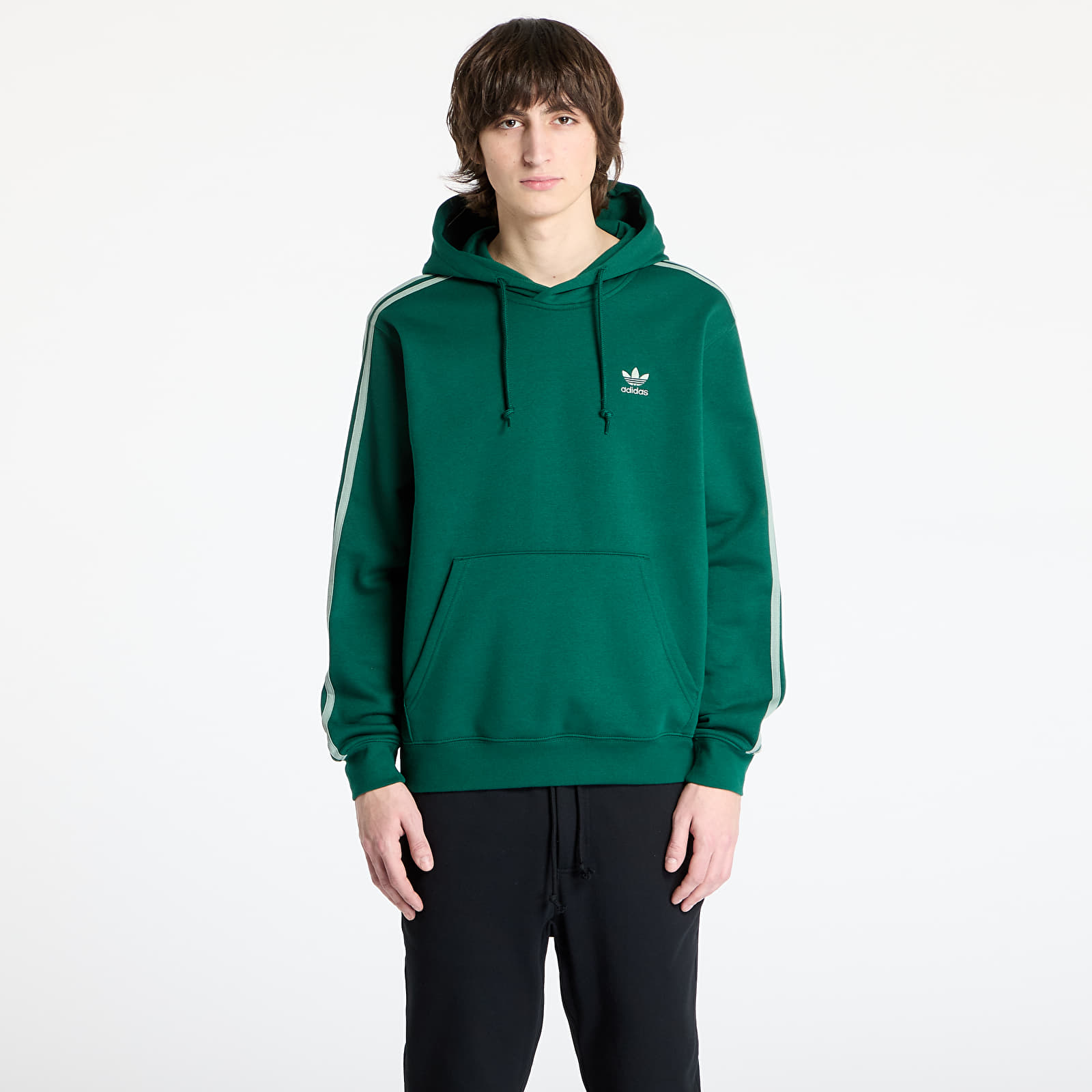 Sudaderas de hombre adidas Adicolor Classics 3-Stripes Hoody Collegiate Green