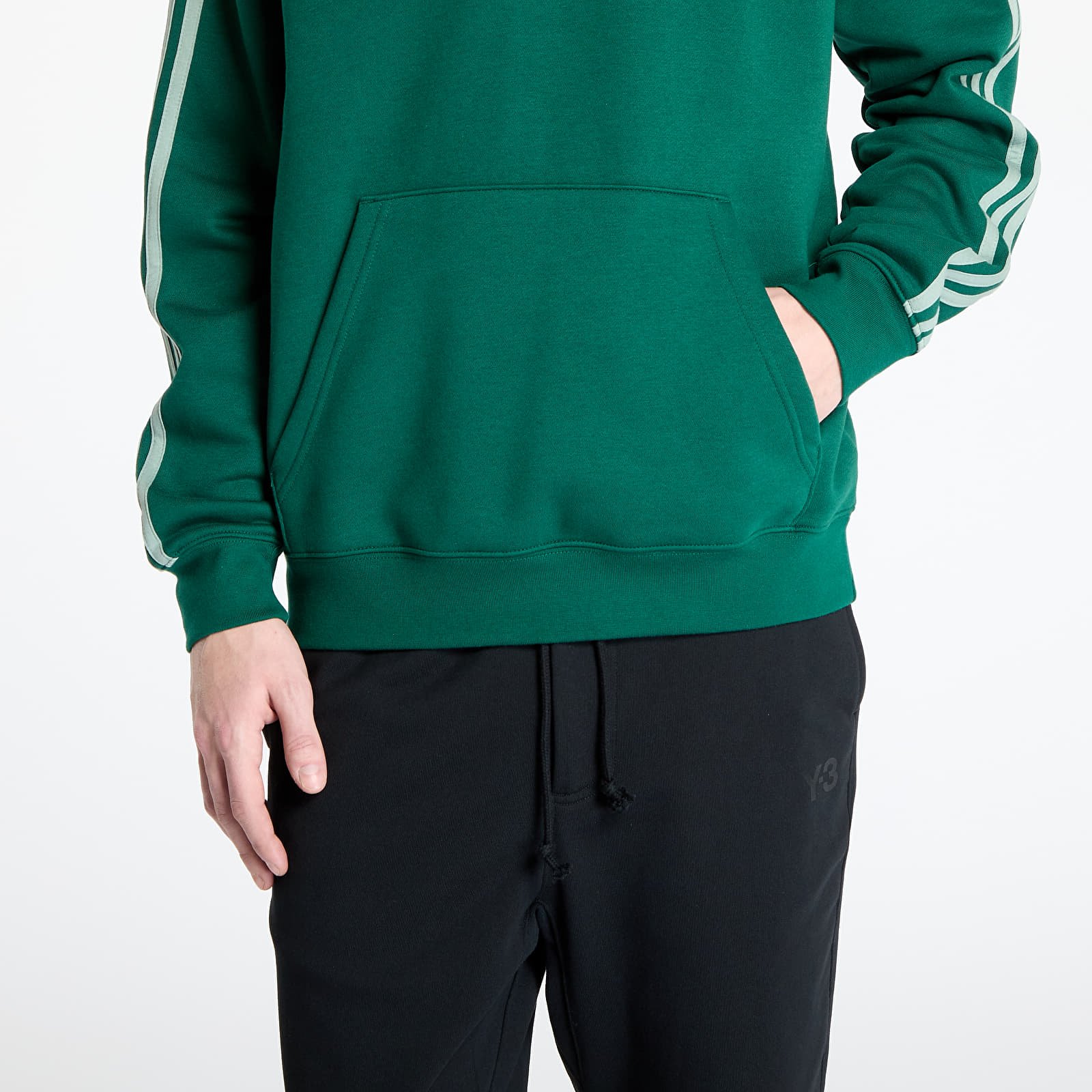 Sudaderas de hombre adidas Adicolor Classics 3-Stripes Hoody Collegiate Green