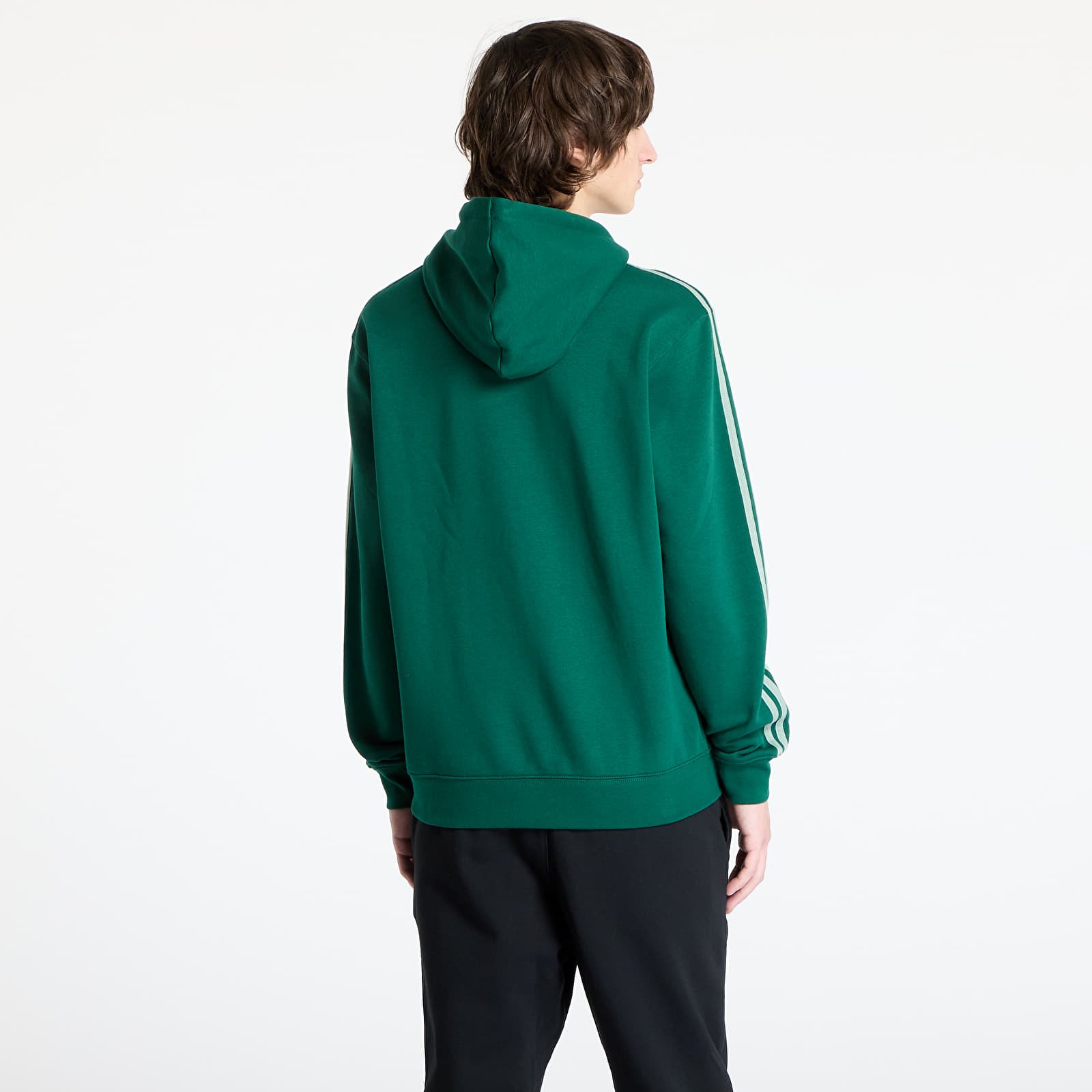 Sudaderas de hombre adidas Adicolor Classics 3-Stripes Hoody Collegiate Green