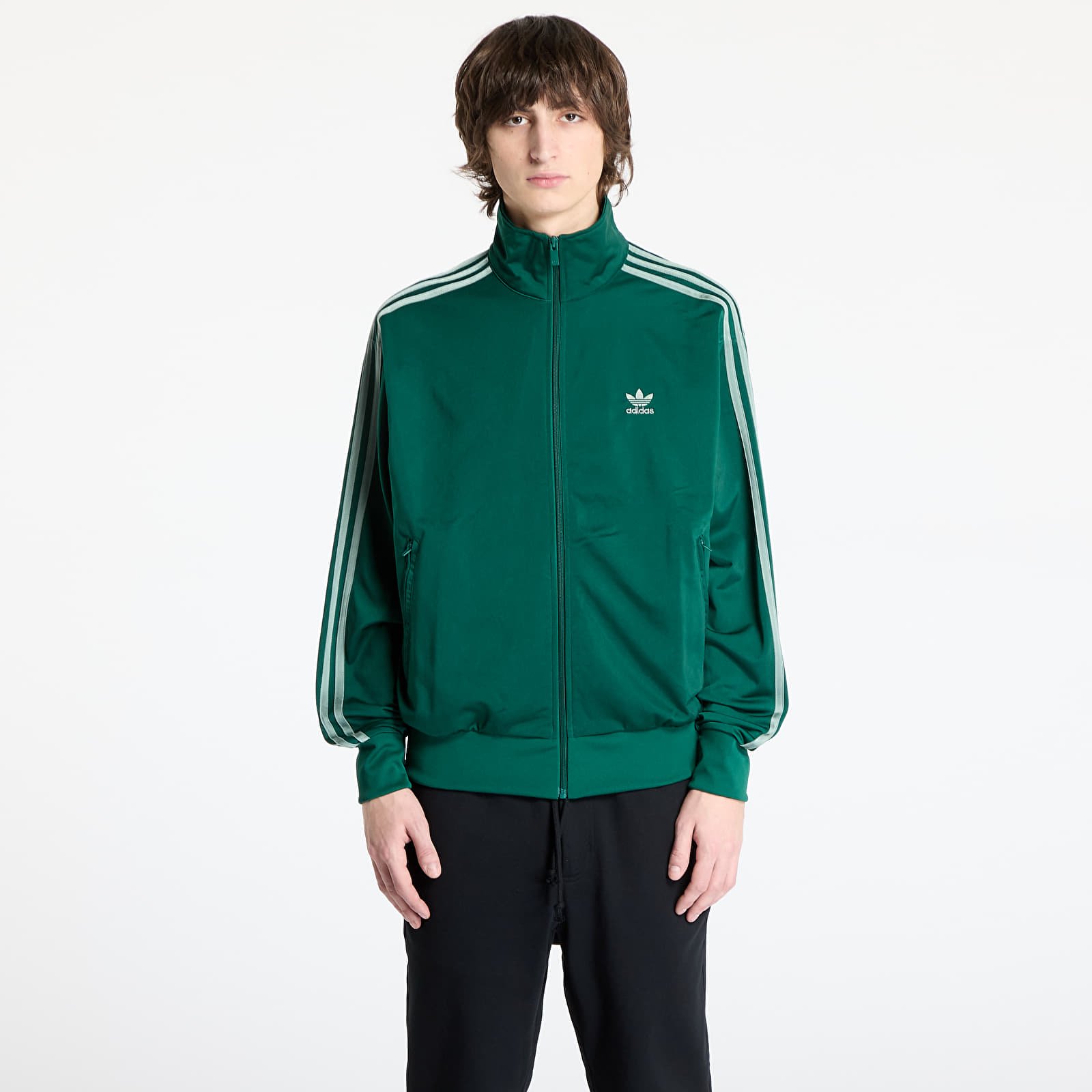 Men's sweatshirts adidas Firebird Adicolor Tracktop Collegiate Green