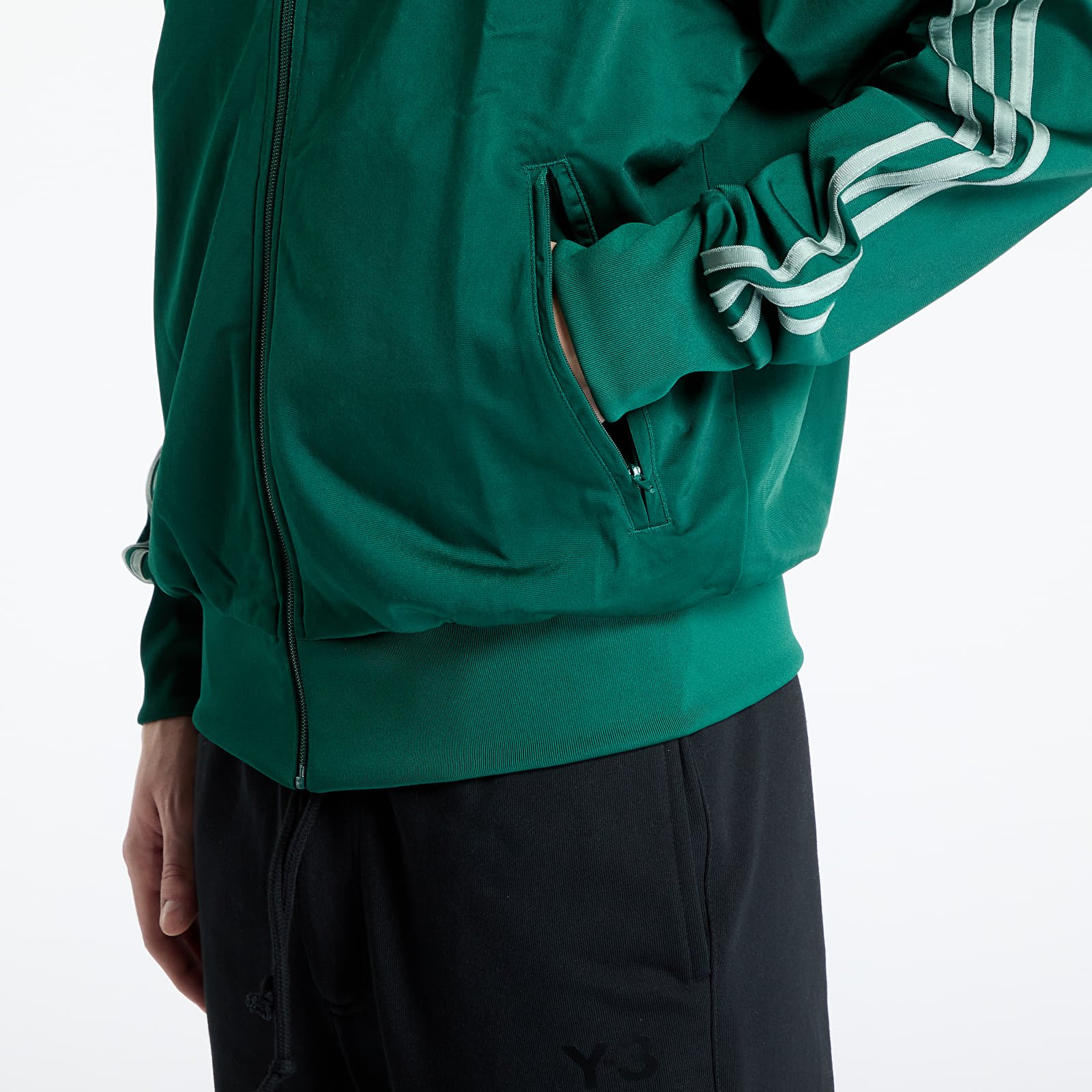 Men's sweatshirts adidas Firebird Adicolor Tracktop Collegiate Green
