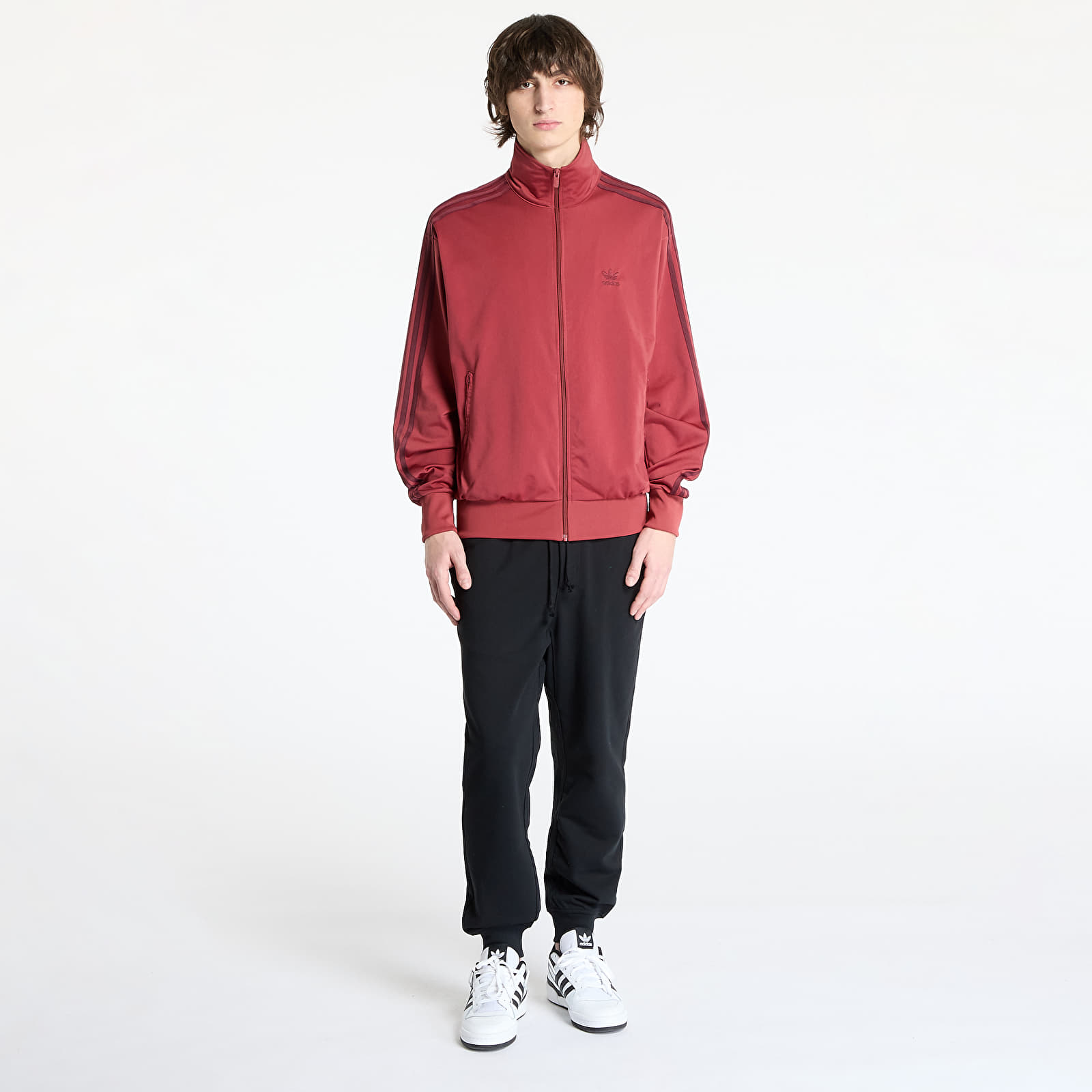 Men's sweatshirts adidas Firebird Adicolor Tracktop Preloved Ruby
