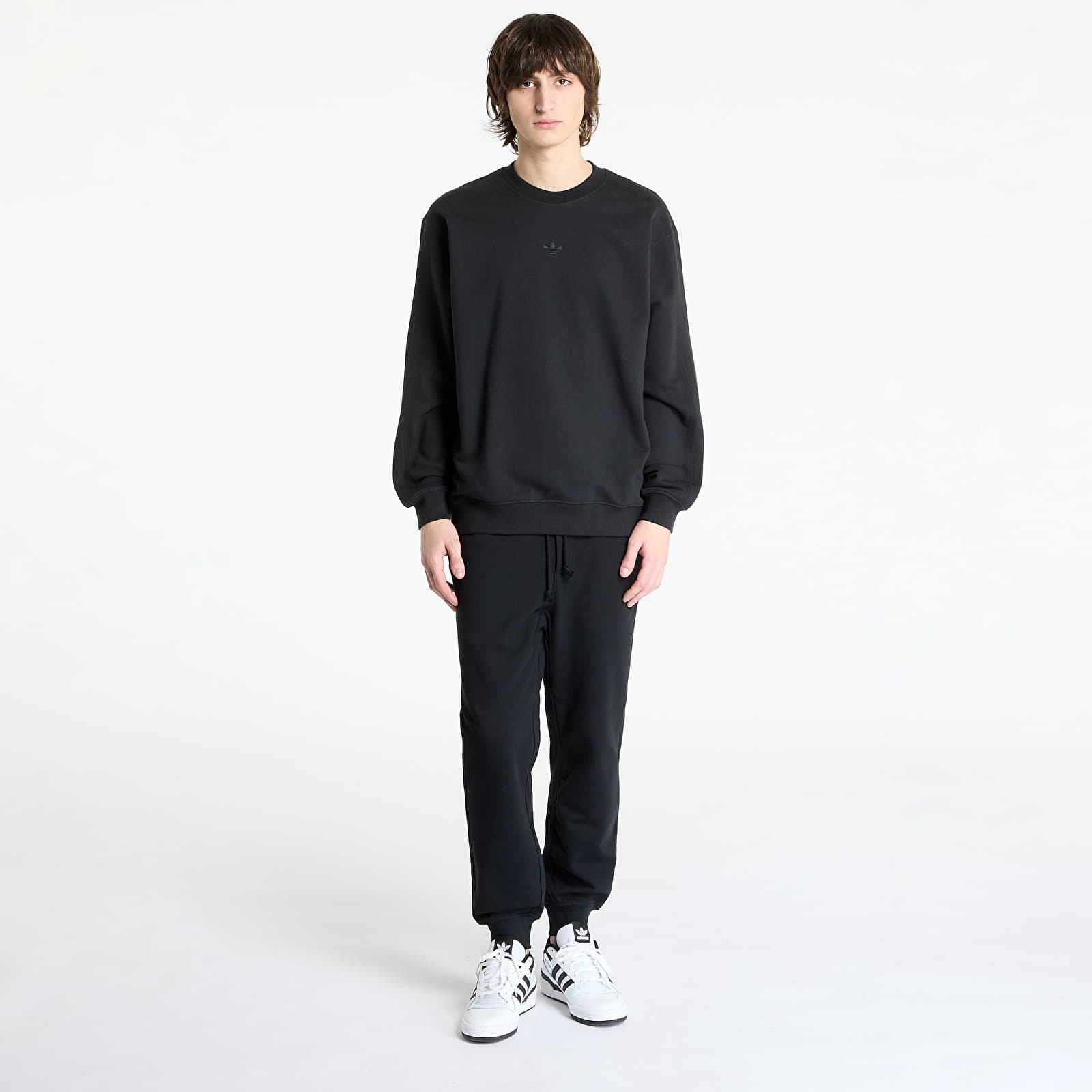 Men's sweatshirts adidas Premium Essentials Crew Sweatshirt Black