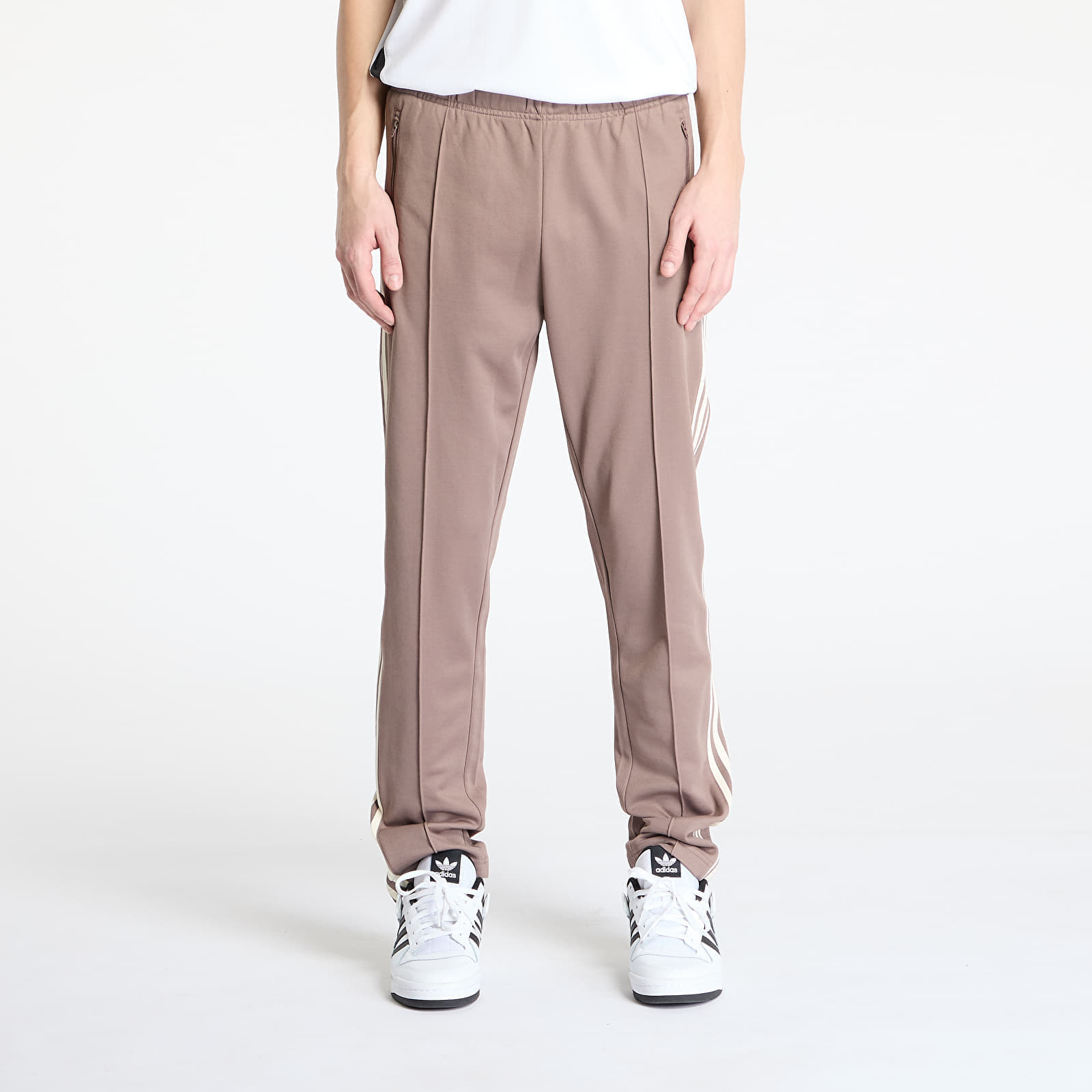 Sweatbroek adidas Adicolor Classics Track Pants Trace Brown/ Wonder White L