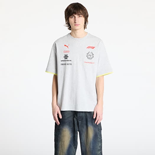 Tricou Puma F1 Racing Tee Light Gray Heather