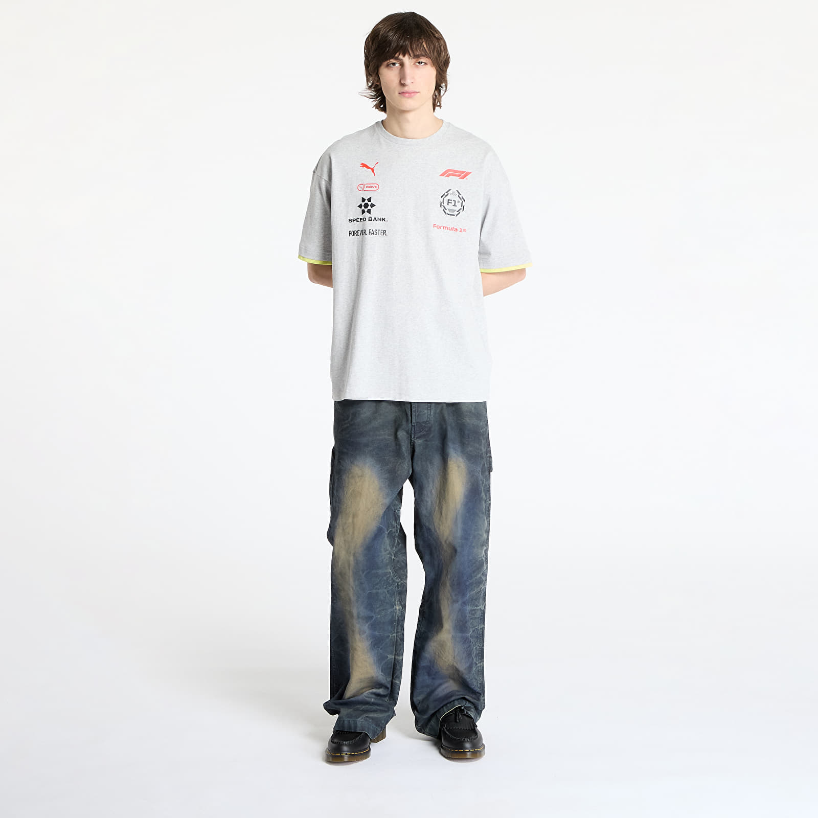 Moške majice Puma F1 Racing Tee Light Gray Heather