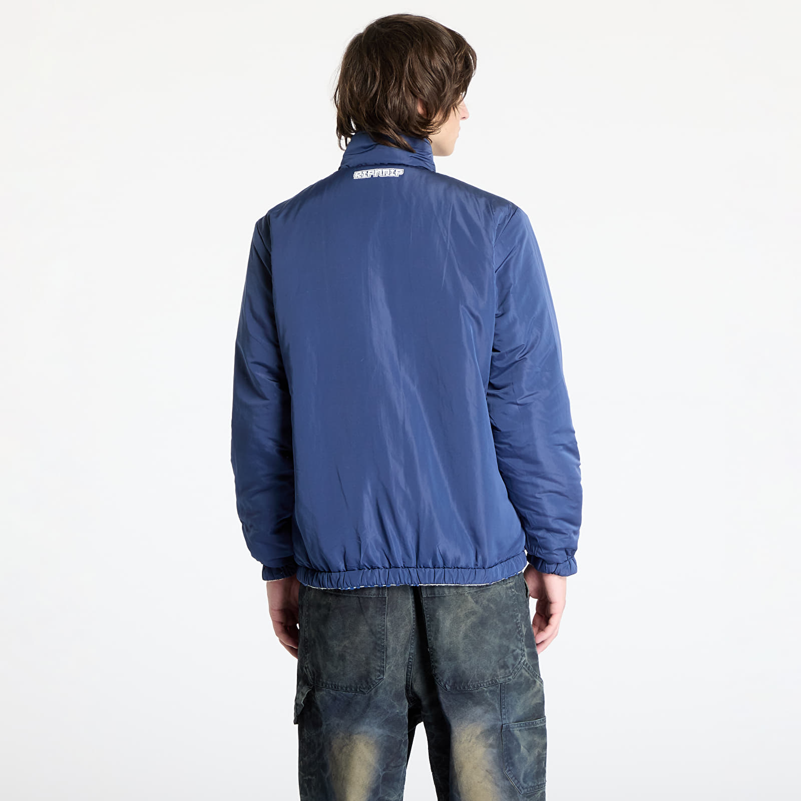 Férfi kabátok RIPNDIP Haku Reversible Jacket Off White/ Navy