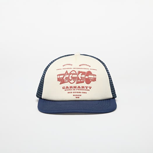 Cap Carhartt WIP Runaway Trucker Cap Natural/ Blue