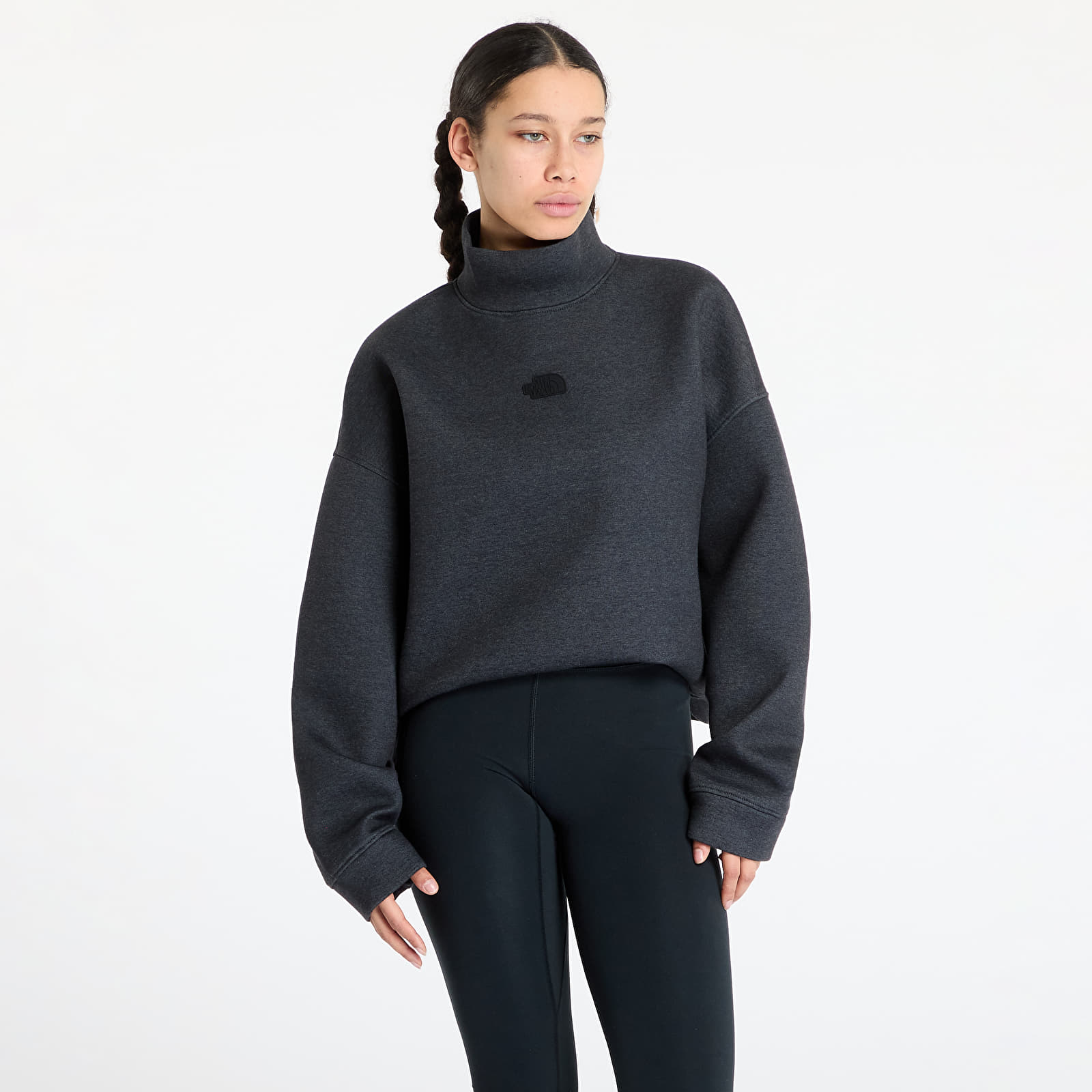Sudaderas The North Face Mock Neck Relaxed Sweater TNF Black